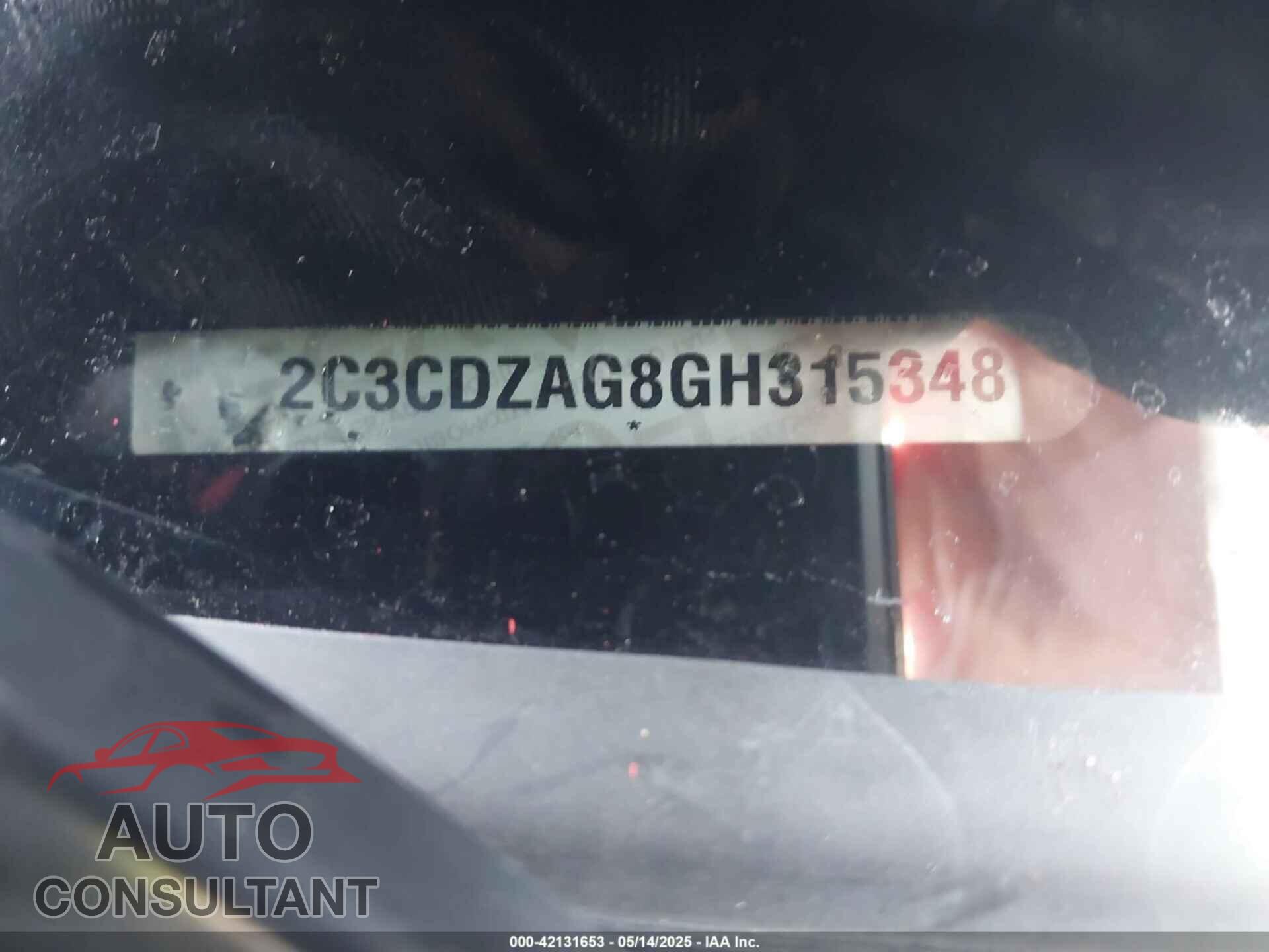 DODGE CHALLENGER 2016 - 2C3CDZC93GH124578