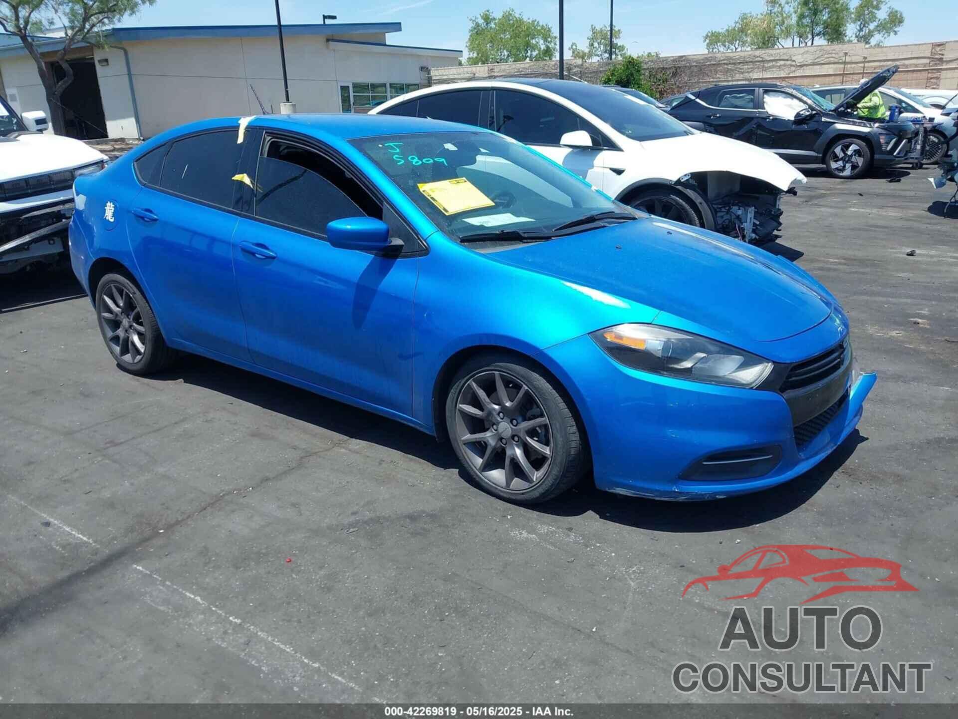 DODGE DART 2016 - 1C3CDFAA3GD736823