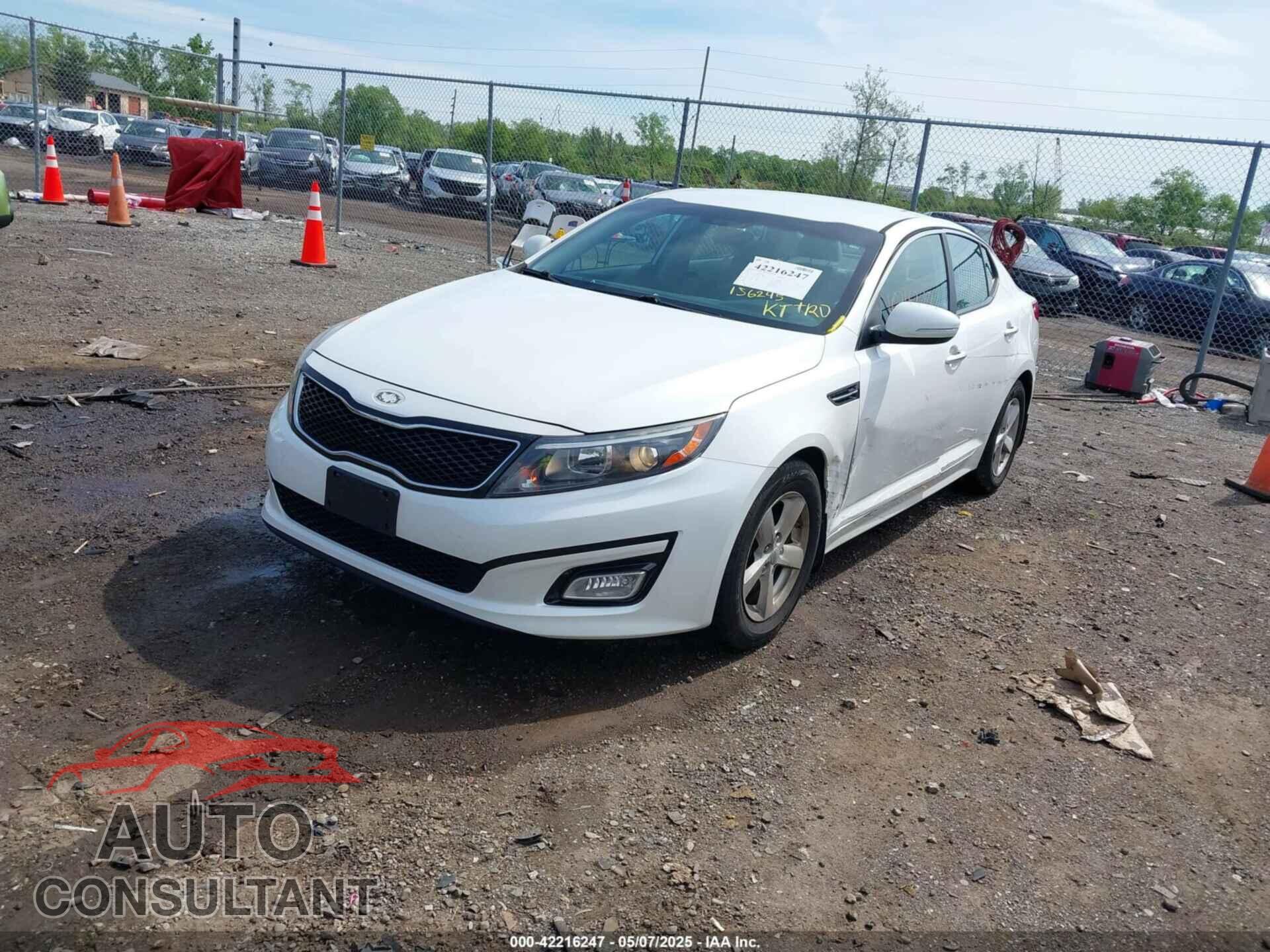 KIA OPTIMA 2015 - KNAGM4A7XF5579190