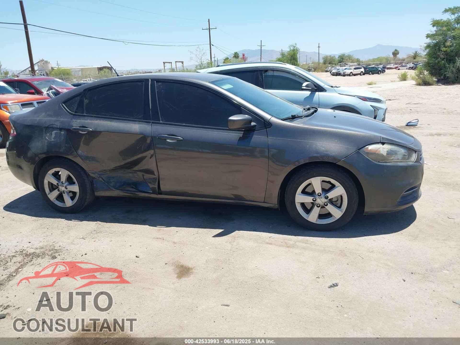 DODGE DART 2015 - 1C3CDFBB5FD221358