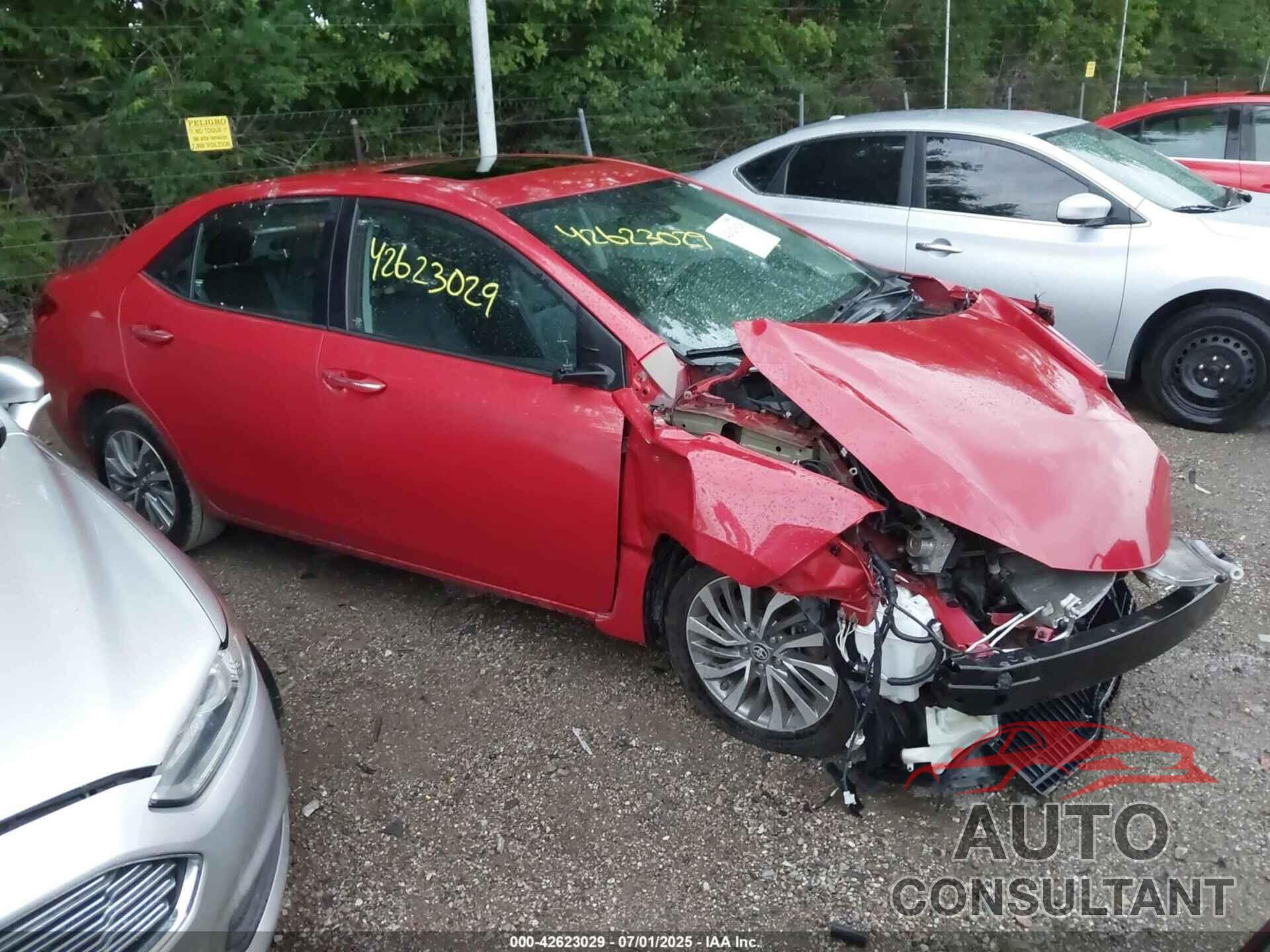 TOYOTA COROLLA 2017 - 2T1BURHE2HC835357