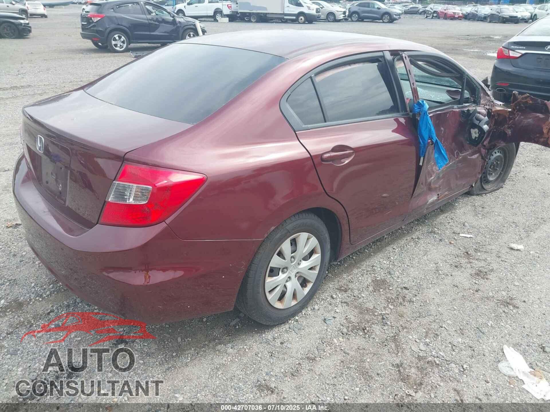 HONDA CIVIC 2012 - 2HGFB2F53CH580025