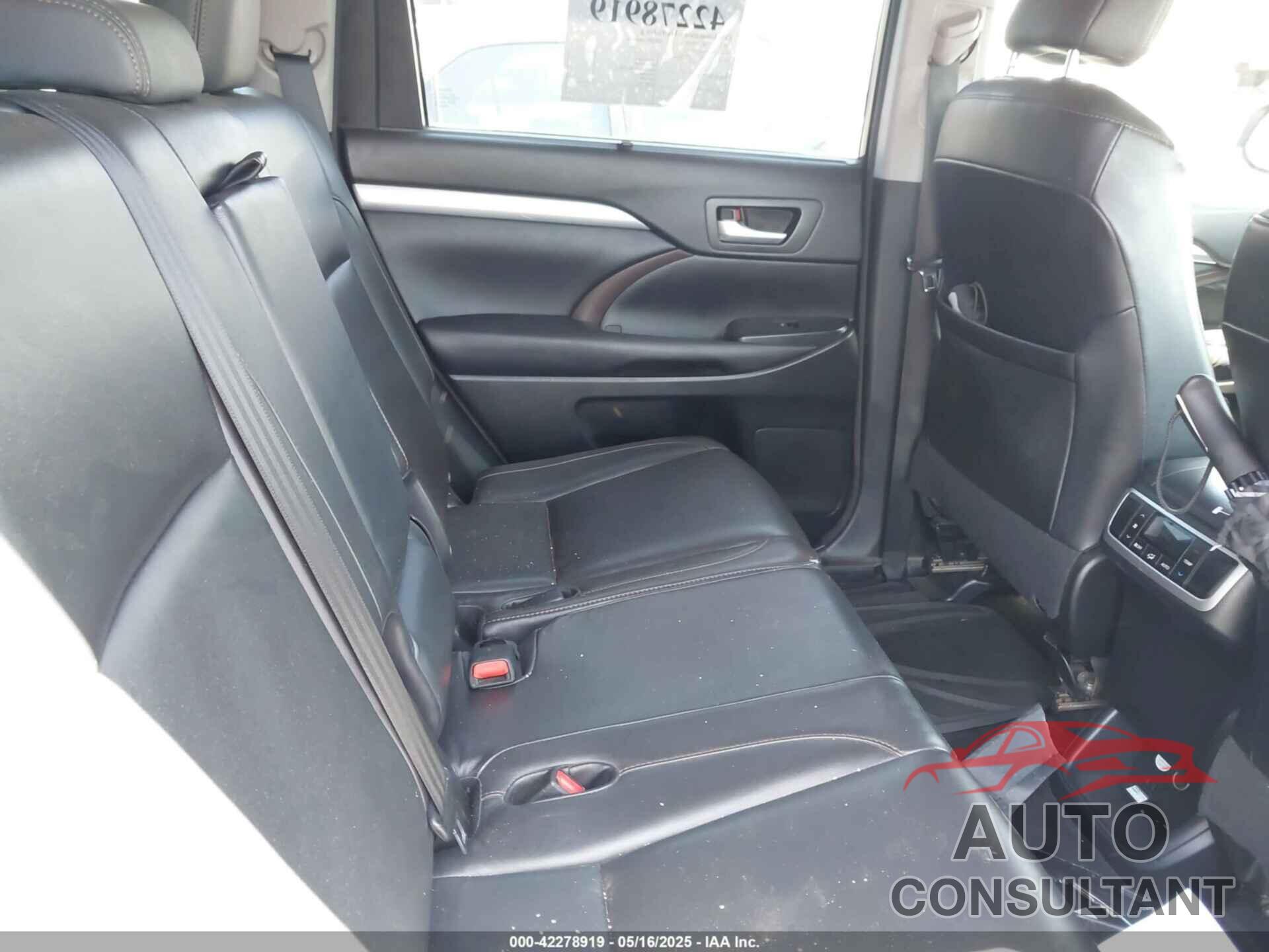 TOYOTA HIGHLANDER 2015 - 5TDJKRFH1FS217045