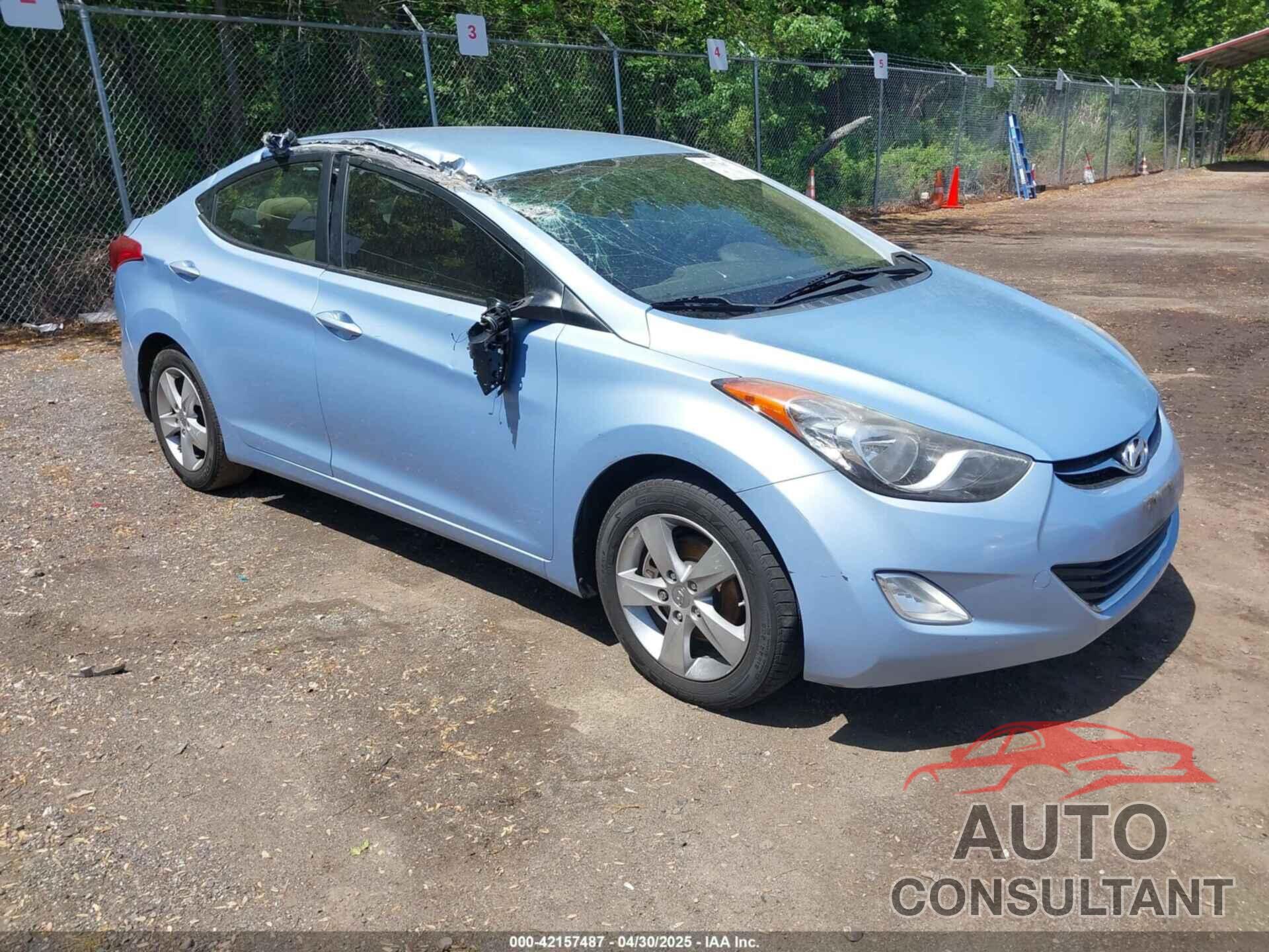 HYUNDAI ELANTRA 2012 - KMHDH4AE5CU354312