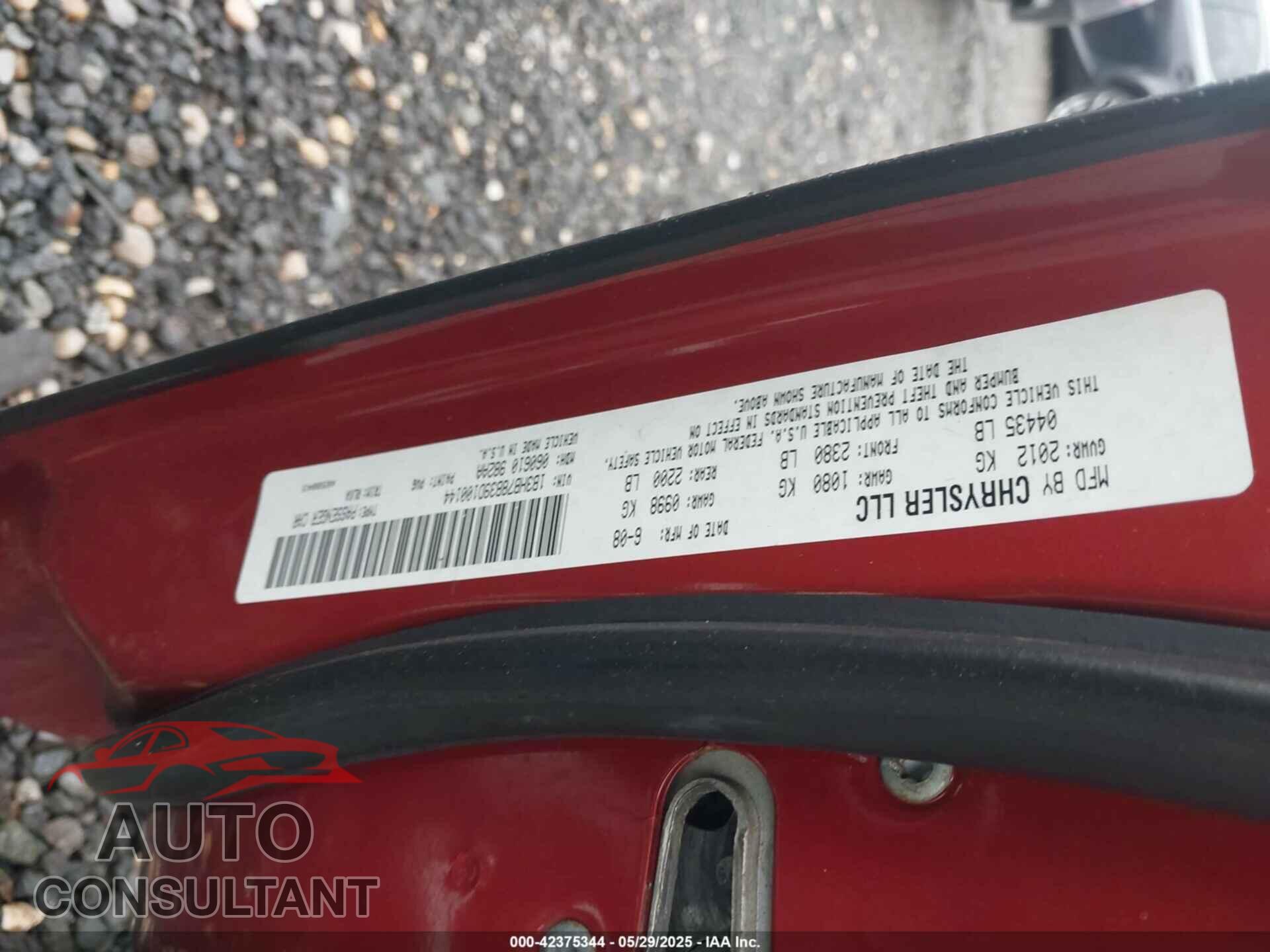 DODGE CALIBER 2009 - 1B3HB78B39D100144