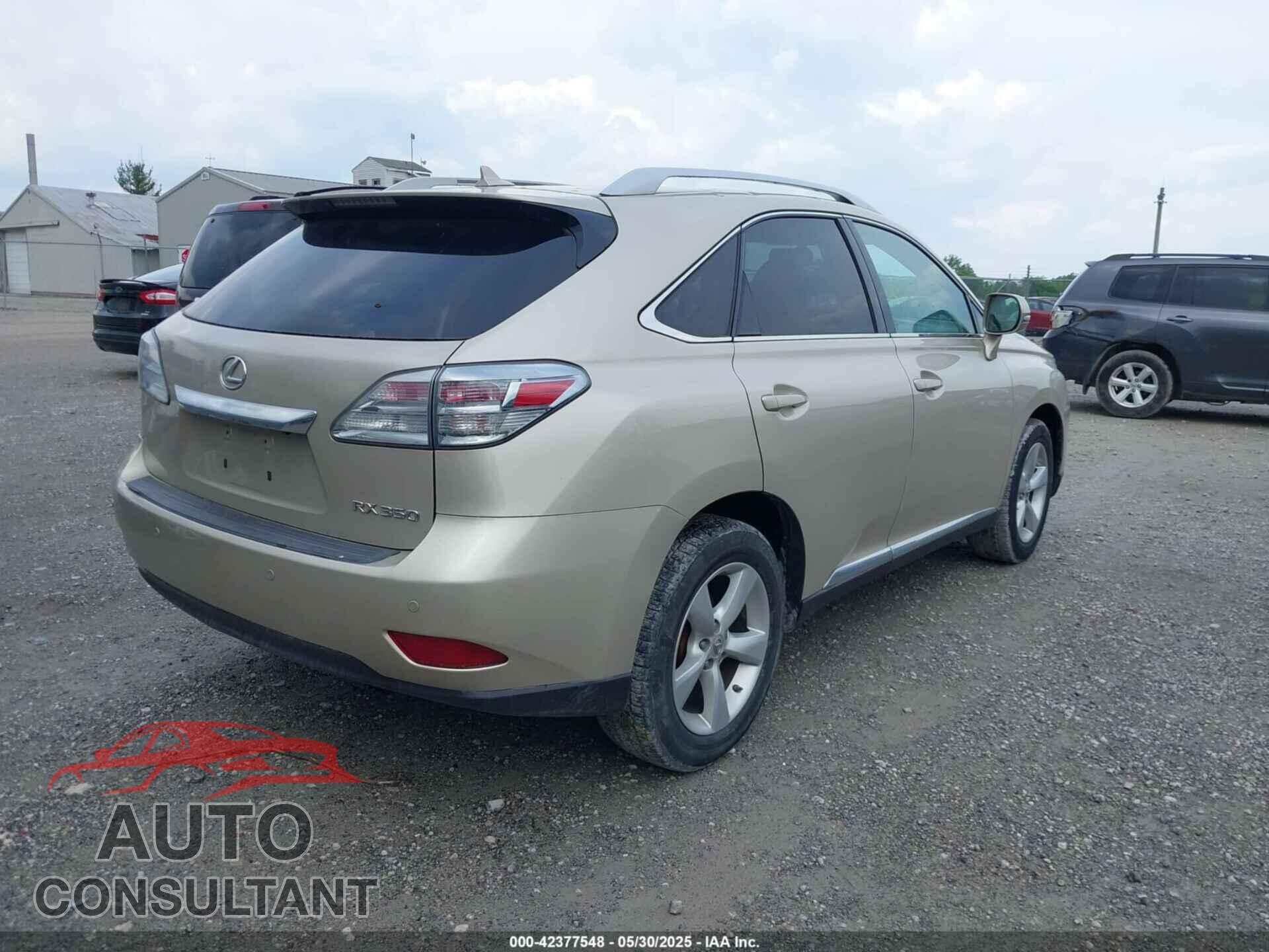 LEXUS RX 350 2012 - 2T2BK1BAXCC123745