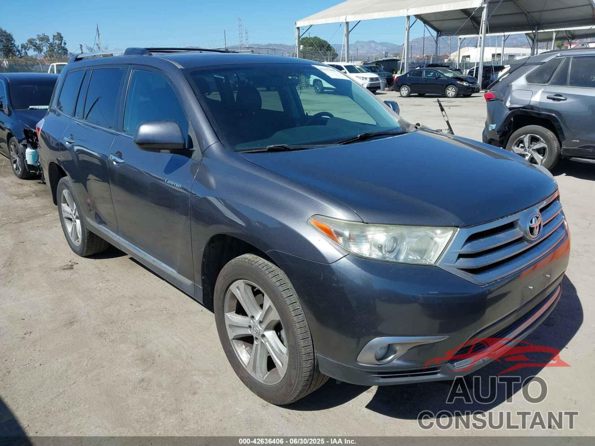 TOYOTA HIGHLANDER 2013 - 5TDYK3EH1DS099038