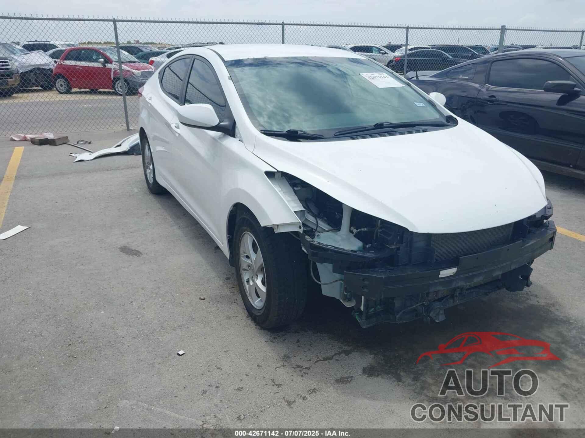 HYUNDAI ELANTRA 2014 - 5NPDH4AE2EH509528