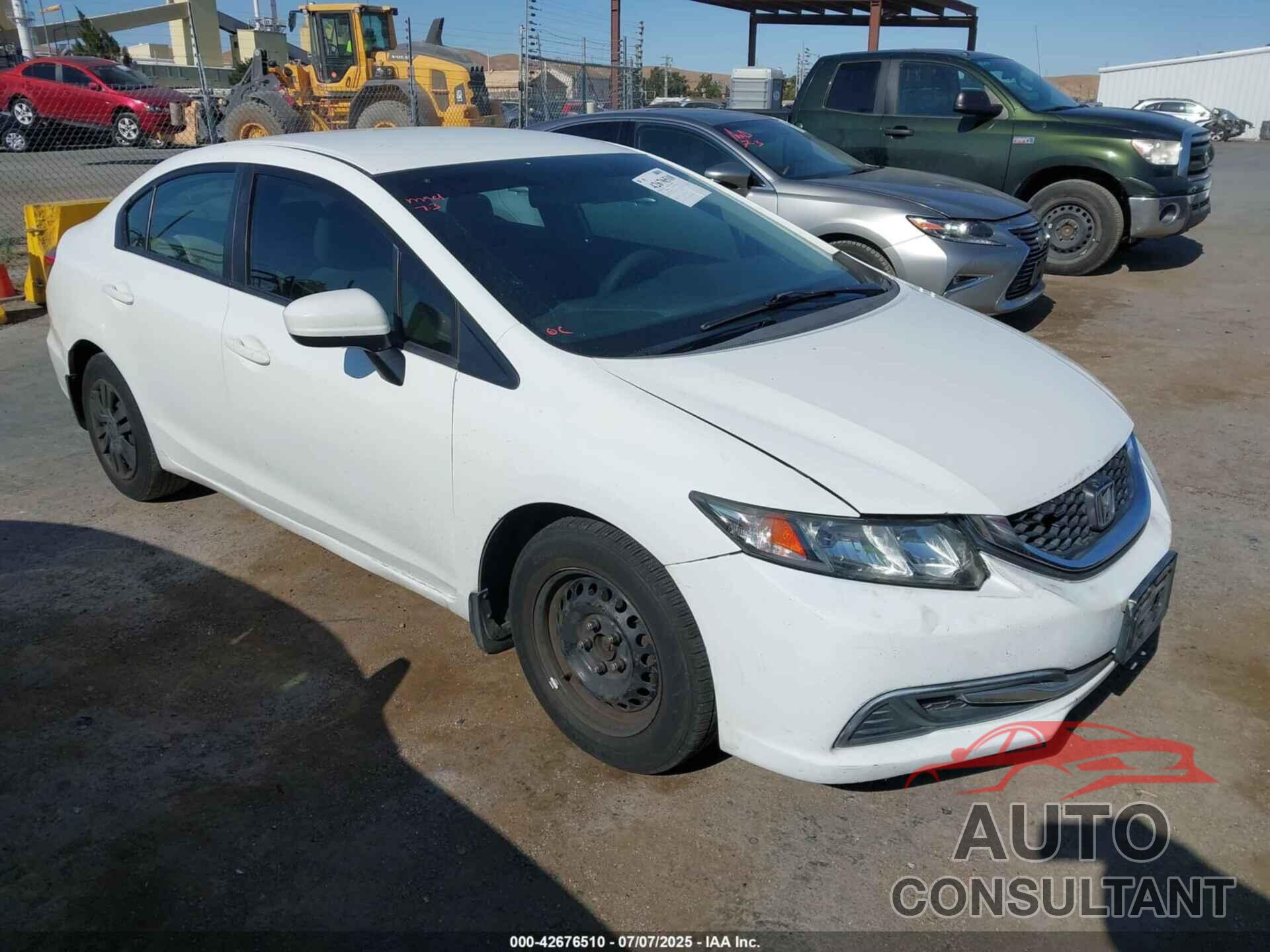 HONDA CIVIC 2015 - 19XFB2E55FE060604
