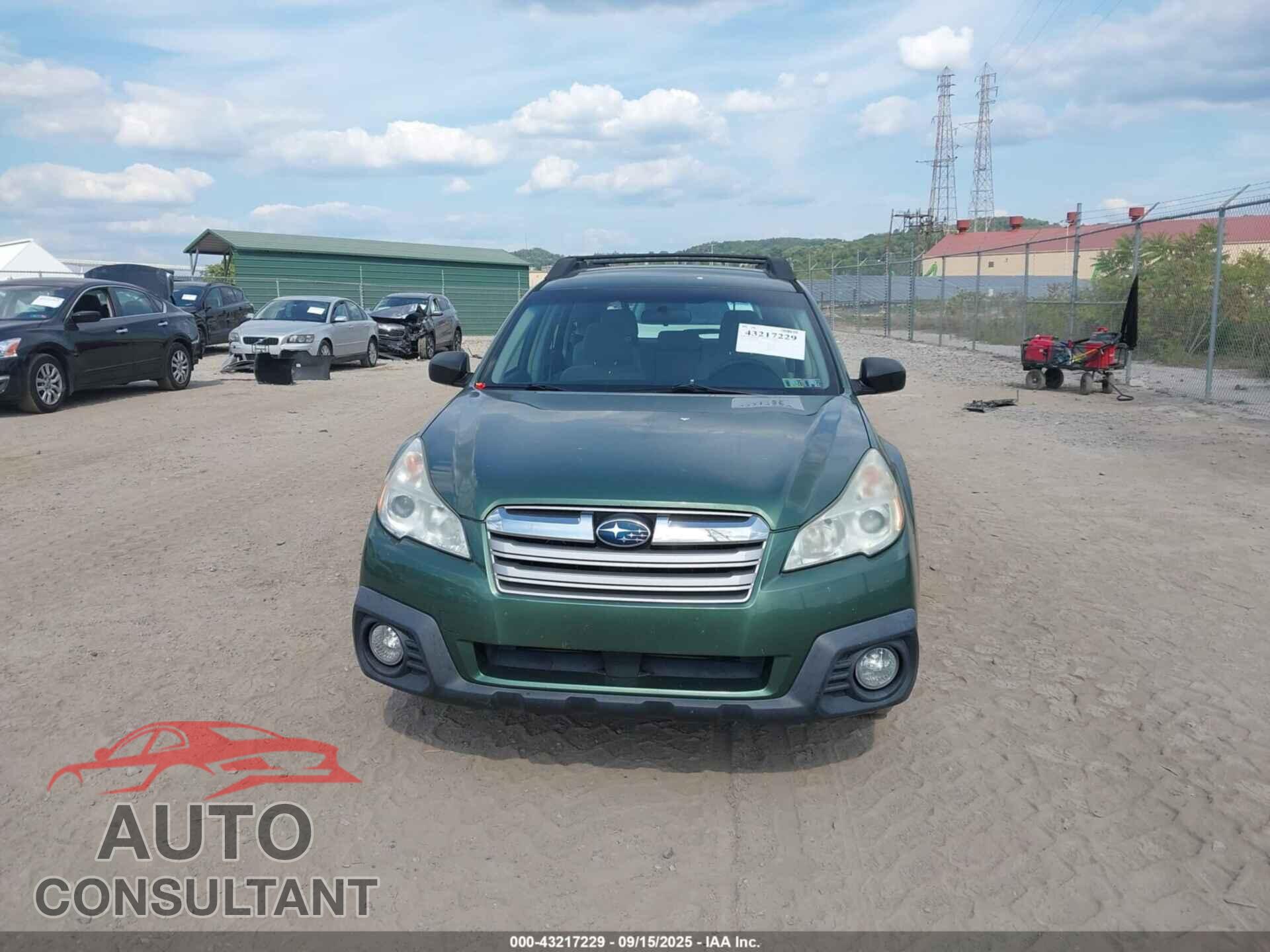 SUBARU OUTBACK 2014 - 4S4BRBAC4E3223789