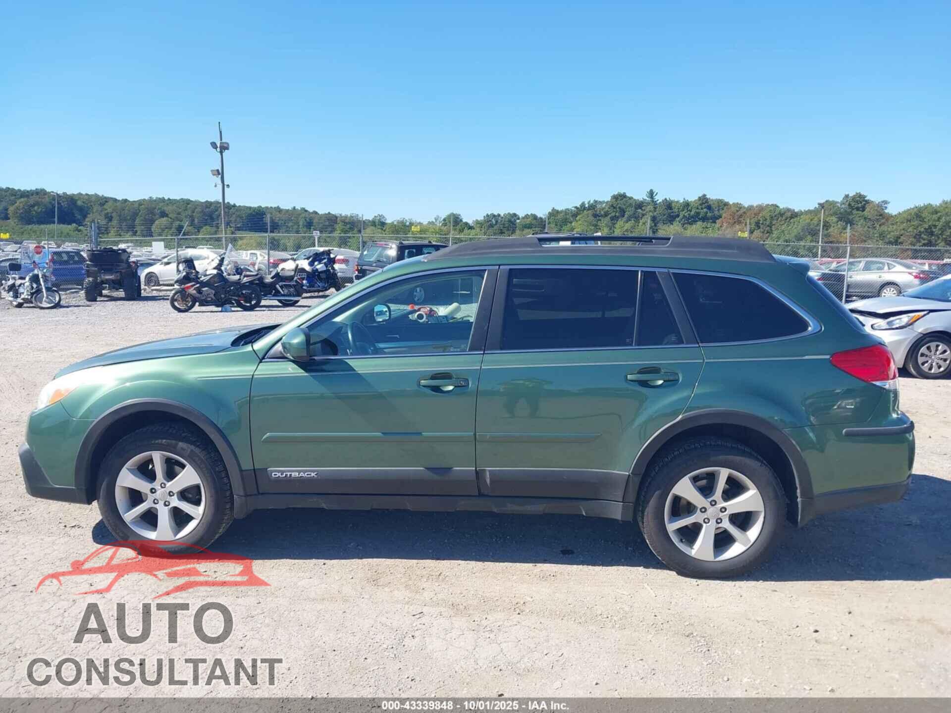 SUBARU OUTBACK 2014 - 4S4BRCFC4E3236234