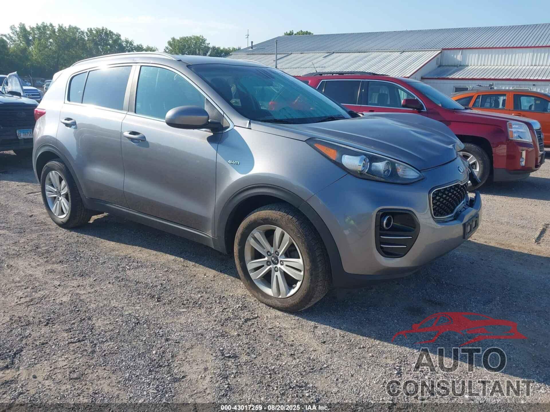 KIA SPORTAGE 2017 - KNDPMCAC5H7205149