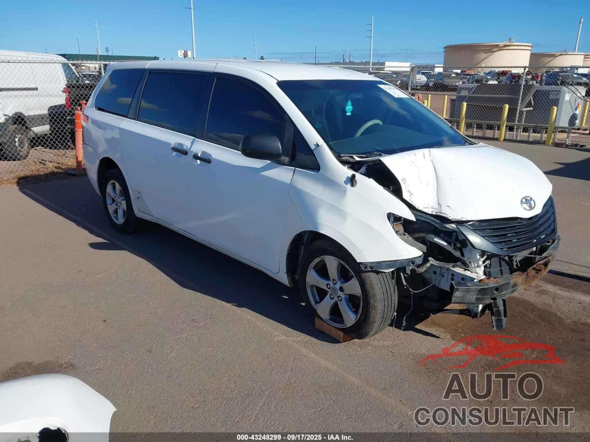 TOYOTA SIENNA 2011 - 5TDZK3DC5BS164903