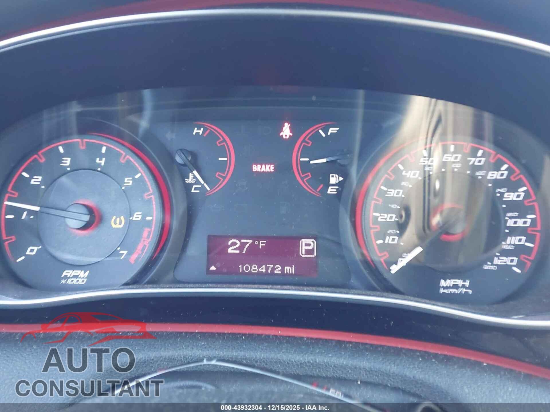 DODGE DART 2015 - 1C3CDFBB8FD267671