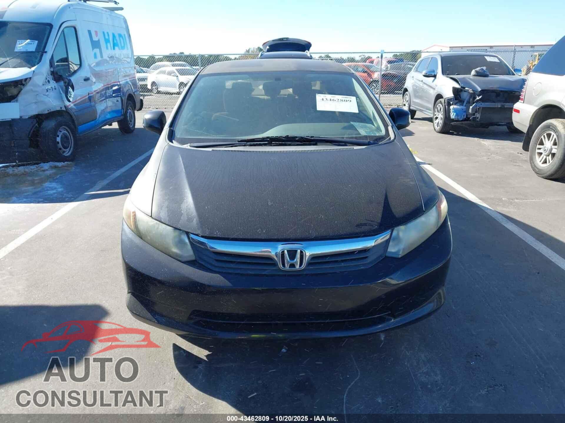 HONDA CIVIC 2012 - 2HGFB2F50CH524821
