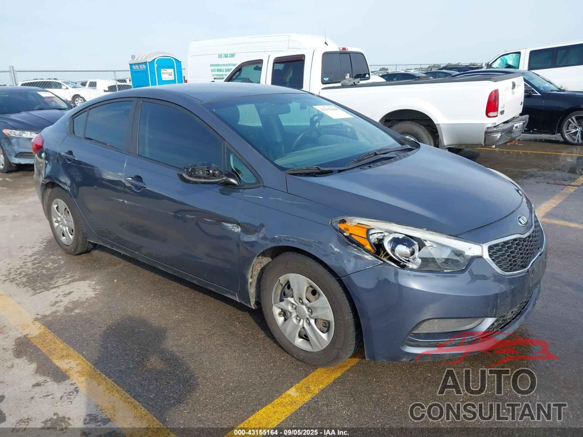 KIA FORTE 2016 - KNAFK4A60G5578060