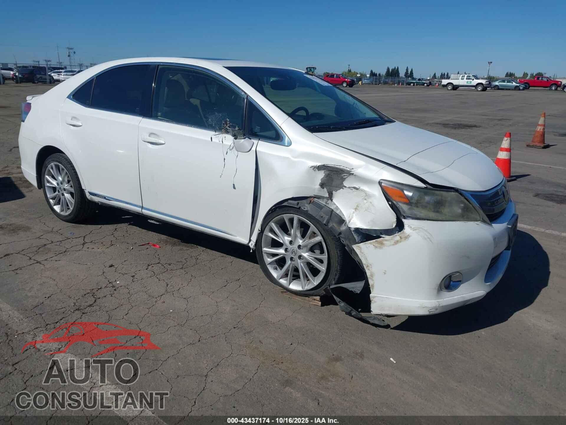 LEXUS HS 250H 2010 - JTHBB1BAXA2013552