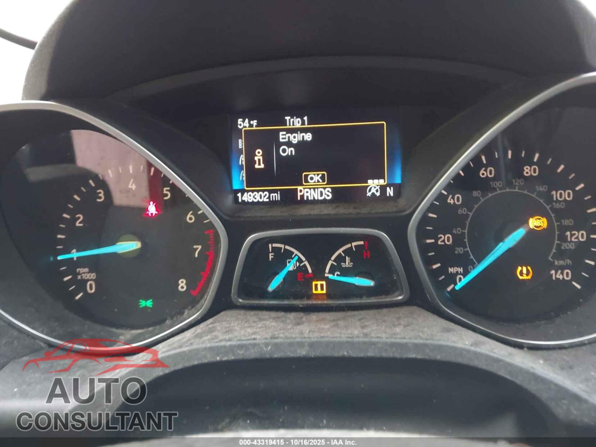 FORD ESCAPE 2017 - 1FMCU9GD2HUB75283