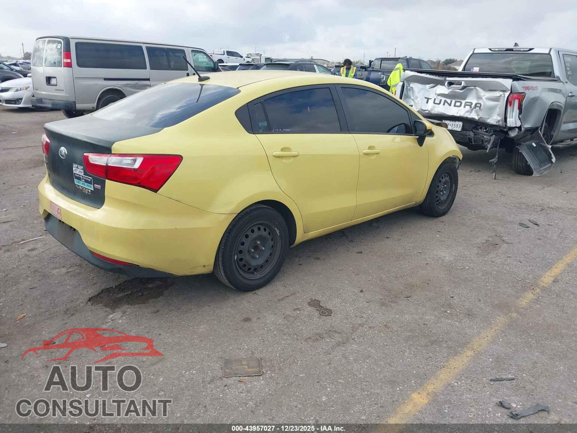KIA RIO 2016 - KNADM4A30G6562782