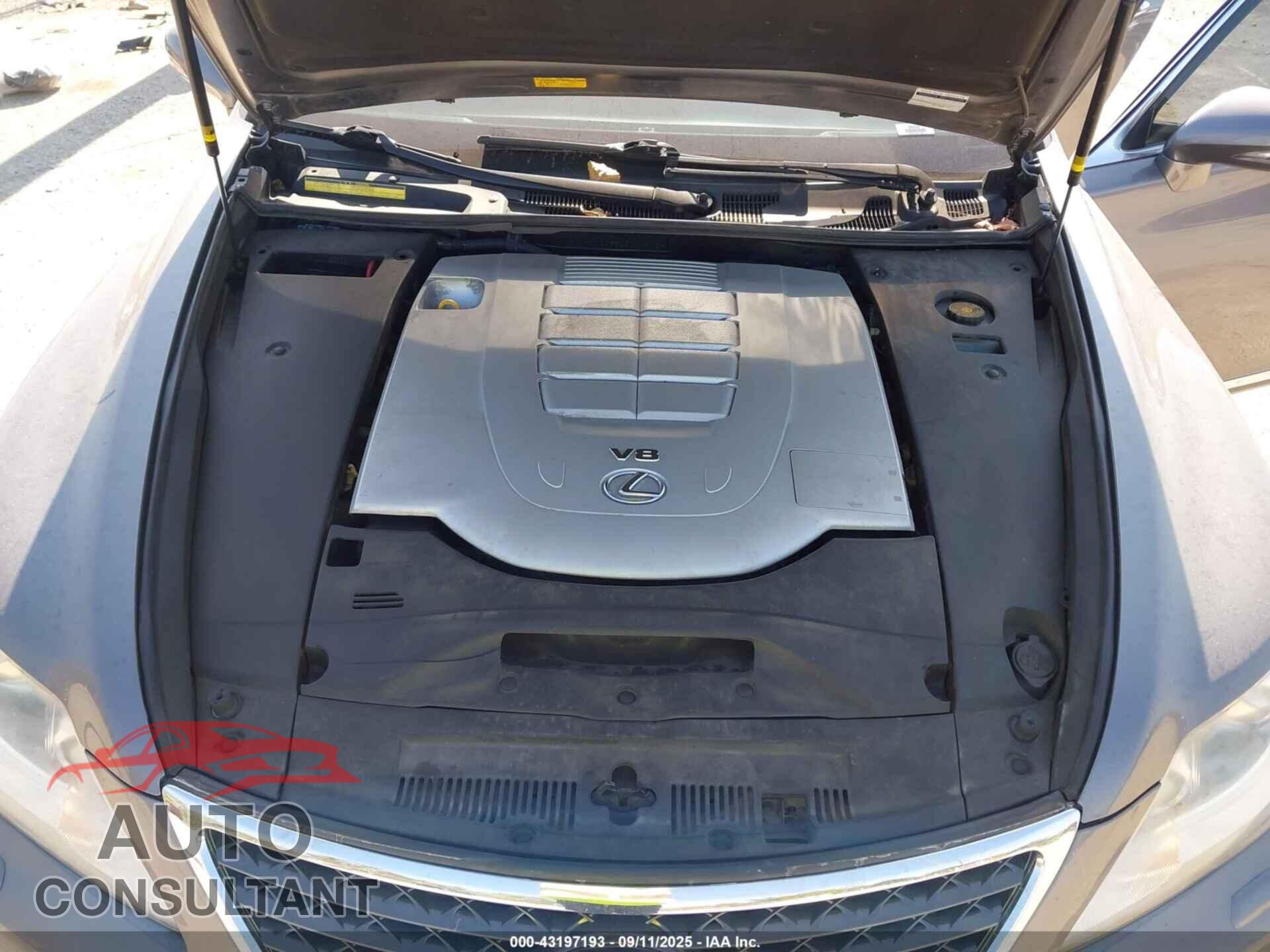LEXUS LS 460 2012 - JTHCL5EF3C5014916