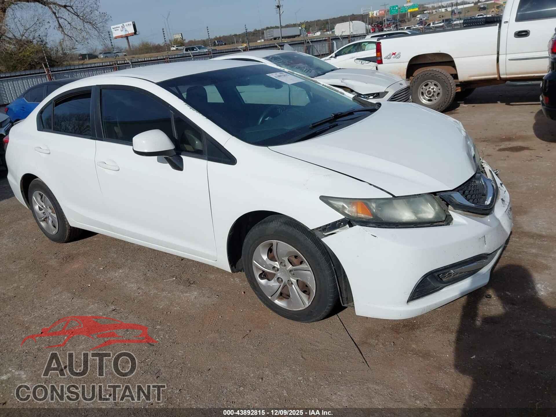 HONDA CIVIC 2013 - 19XFB2F51DE091828