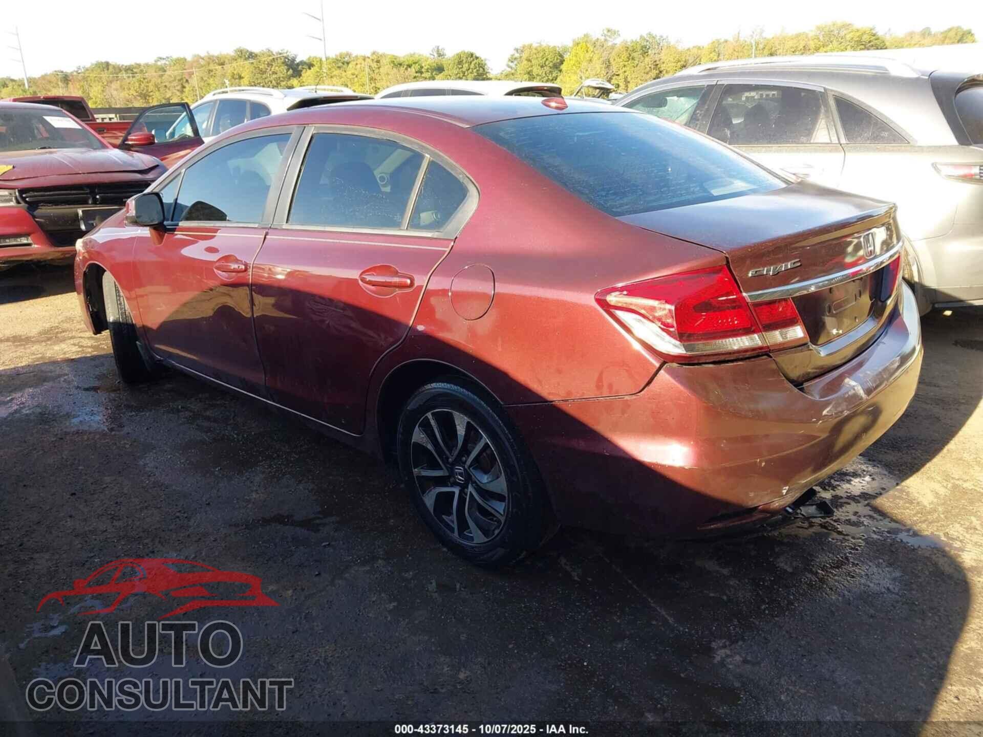 HONDA CIVIC 2013 - 19XFB2F96DE077331