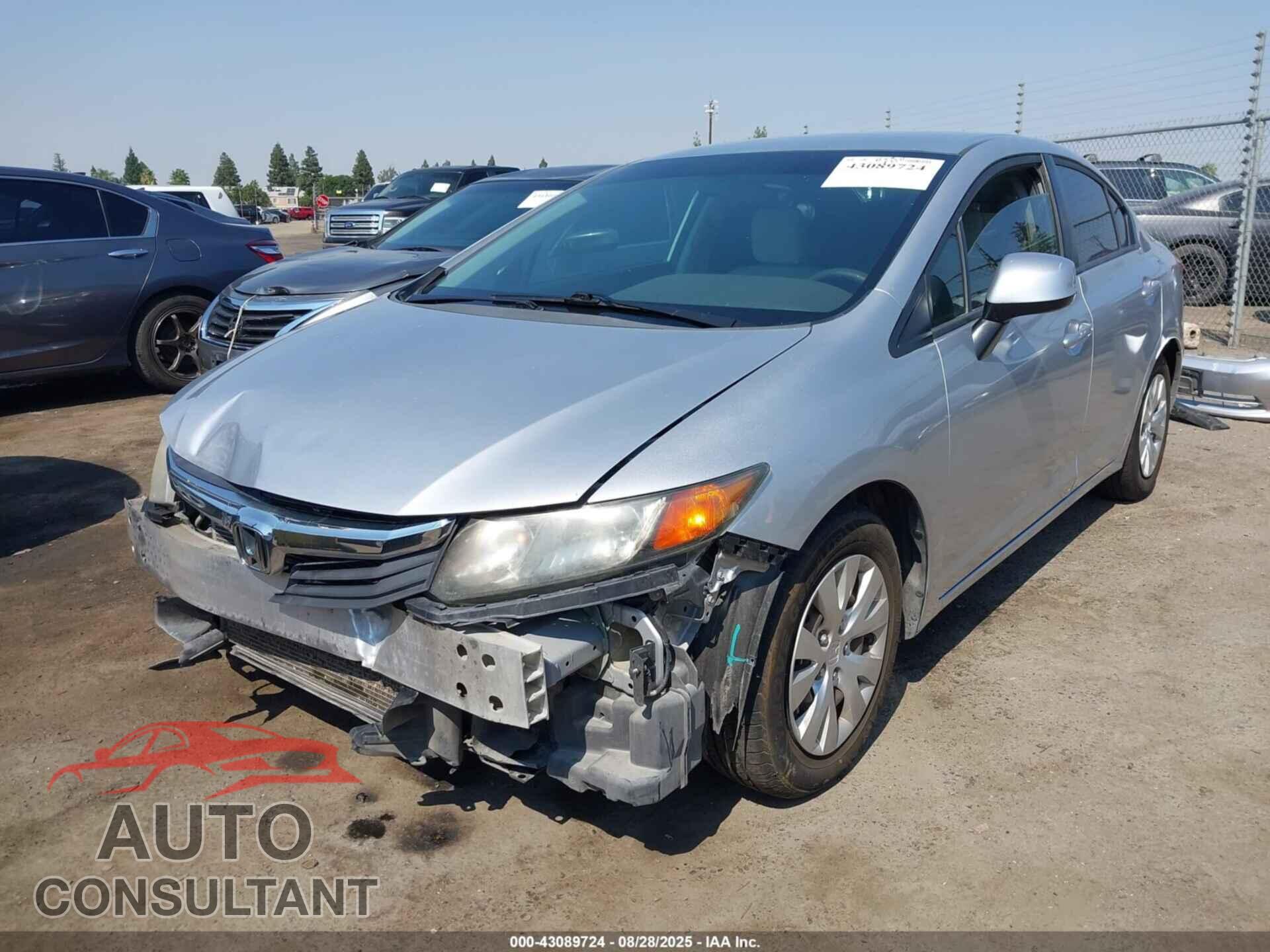 HONDA CIVIC 2012 - 2HGFB2F57CH588810