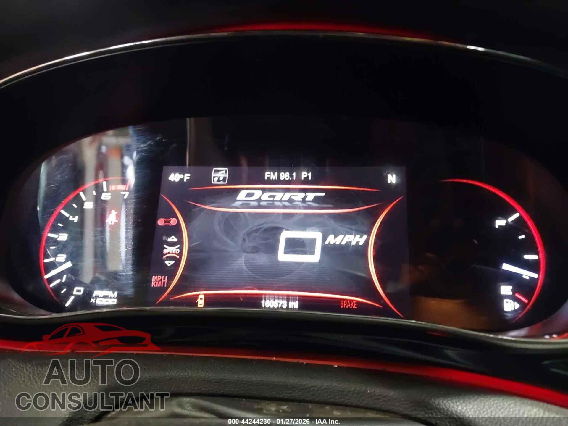 DODGE DART 2015 - 1C3CDFEB5FD200683