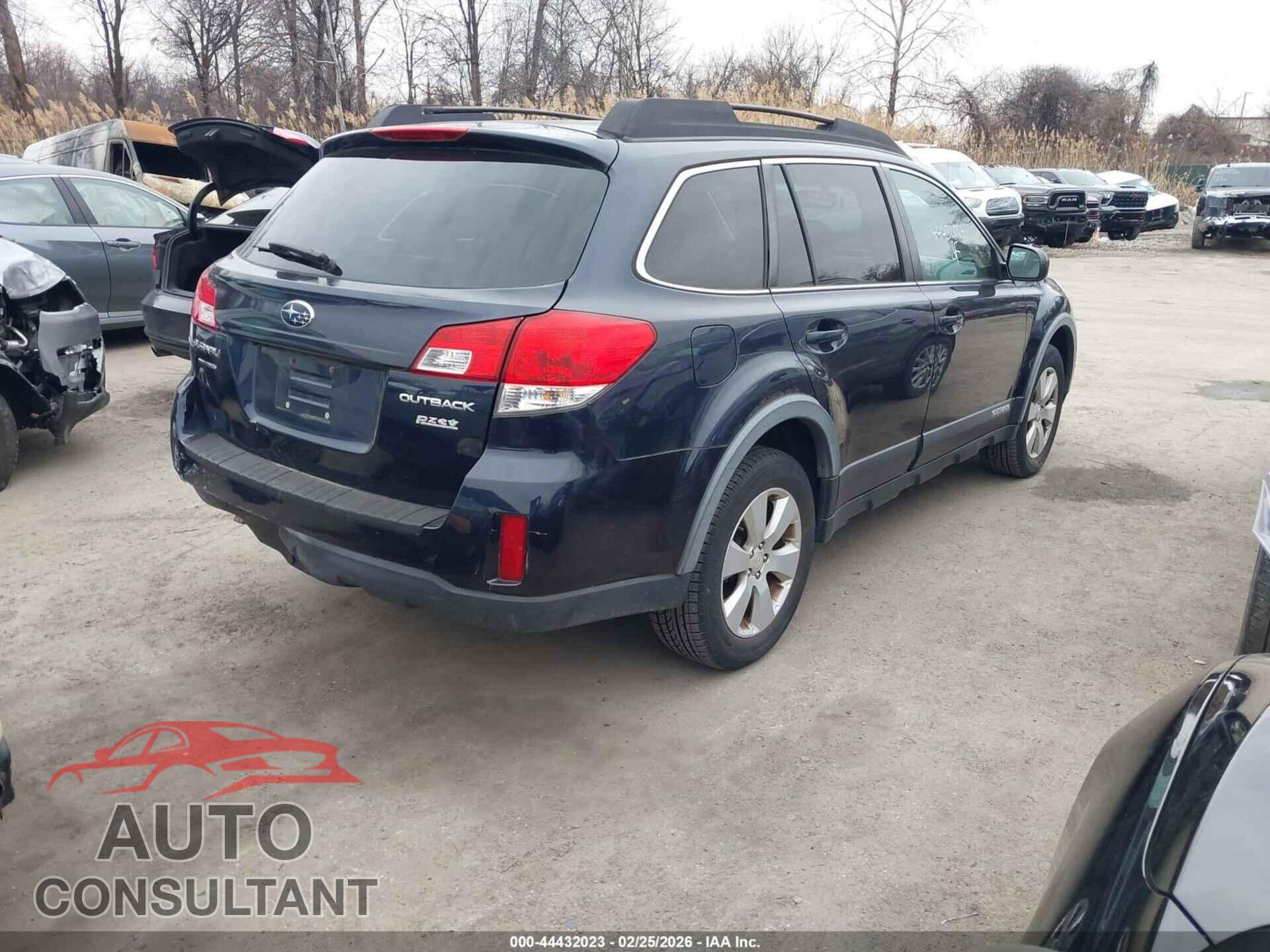 SUBARU OUTBACK 2012 - 4S4BRBGC5C3244851