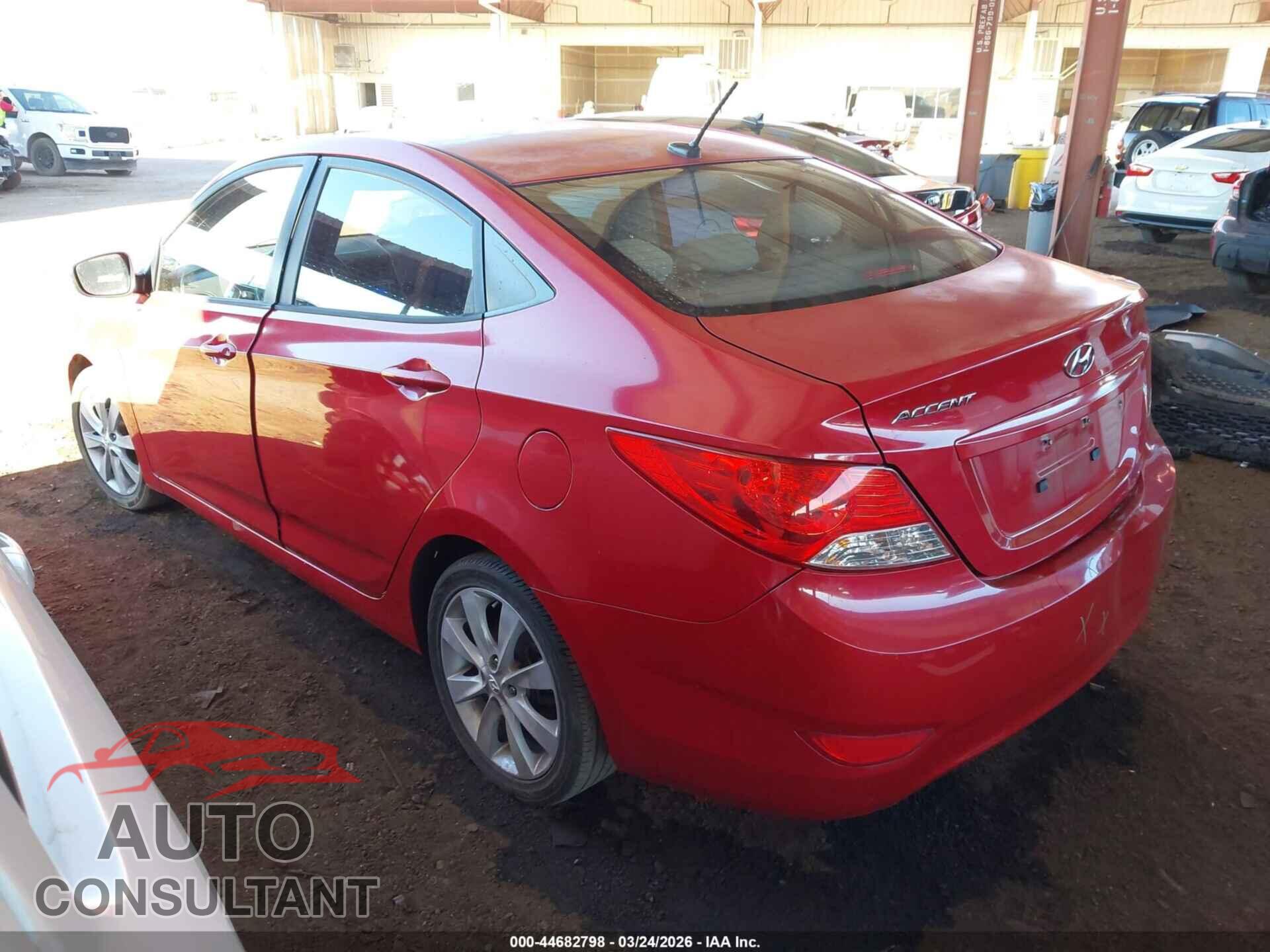HYUNDAI ACCENT 2012 - KMHCU4AE1CU077052