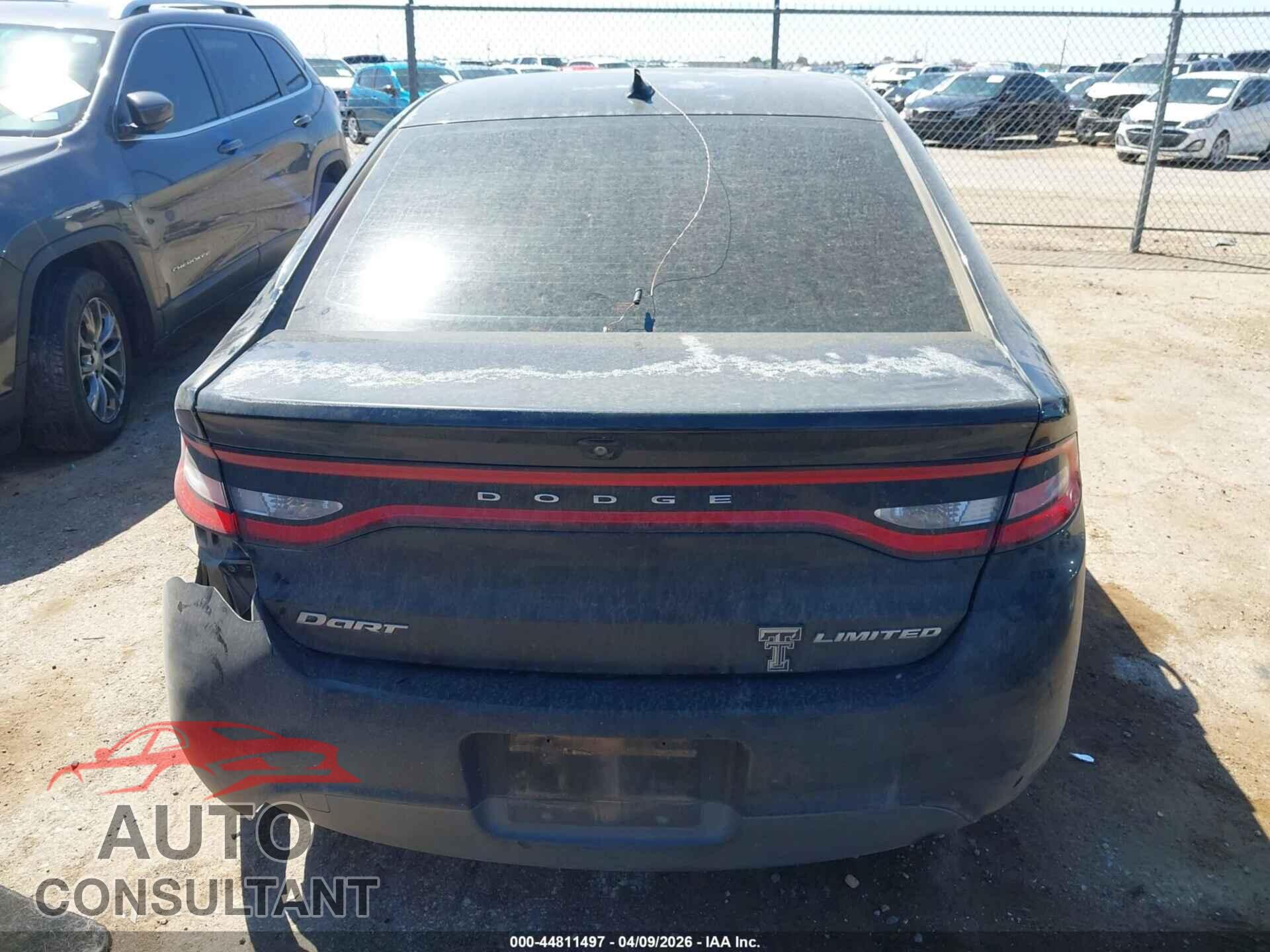 DODGE DART 2015 - 1C3CDFCBXFD242771