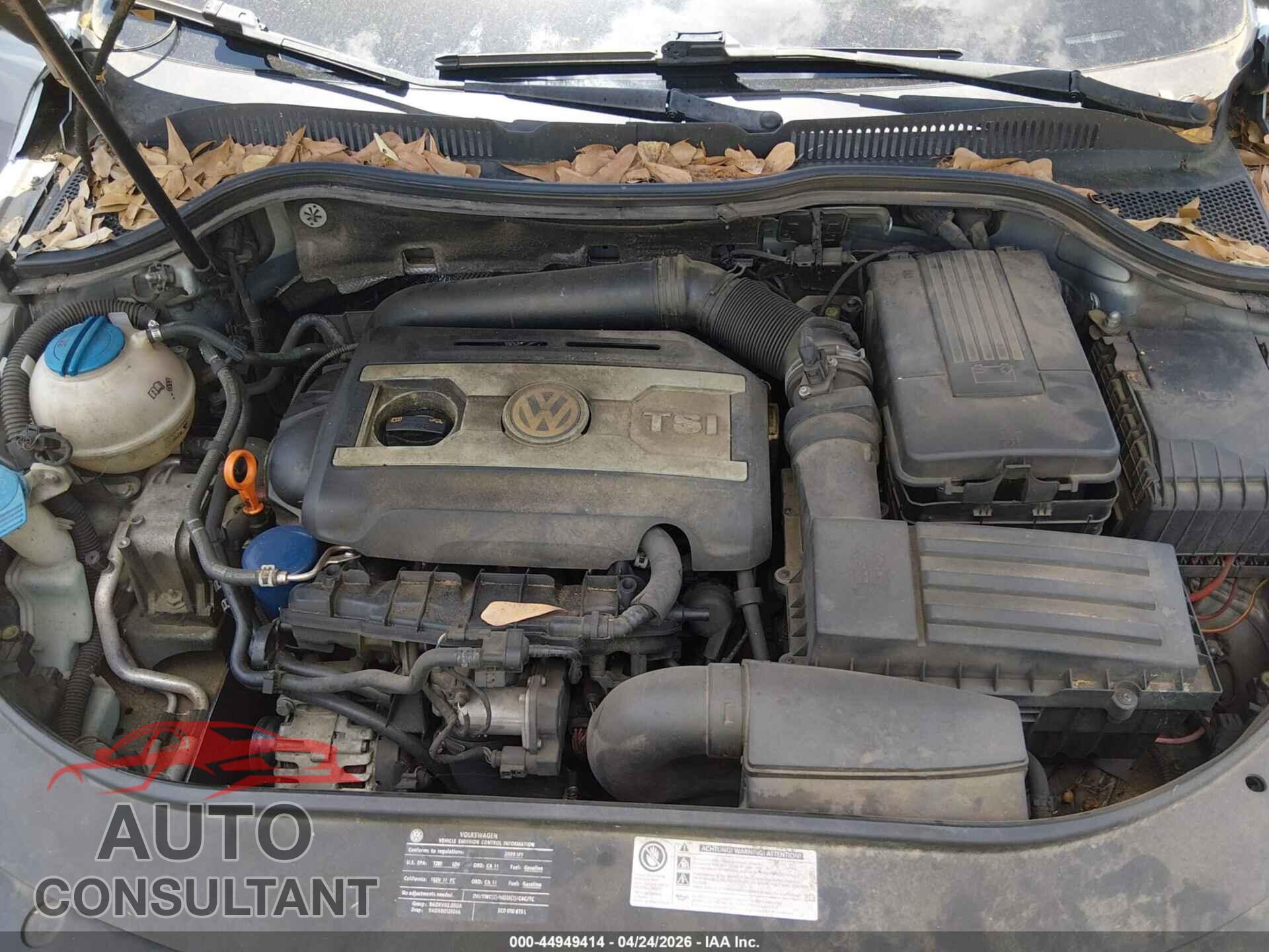 VOLKSWAGEN CC 2009 - WVWML73C29E539873