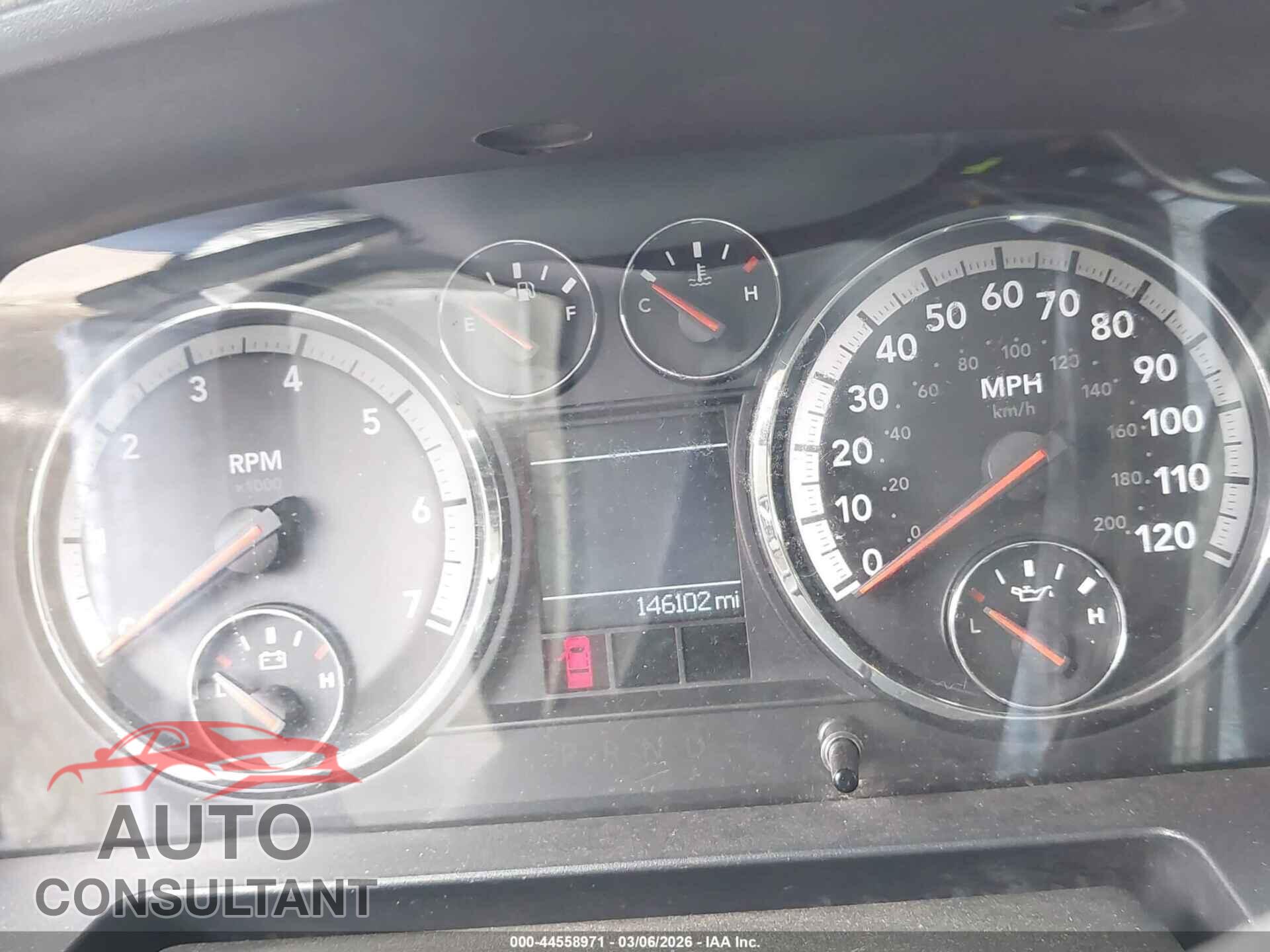 DODGE RAM 1500 2010 - 1D7RB1CP1AS127206