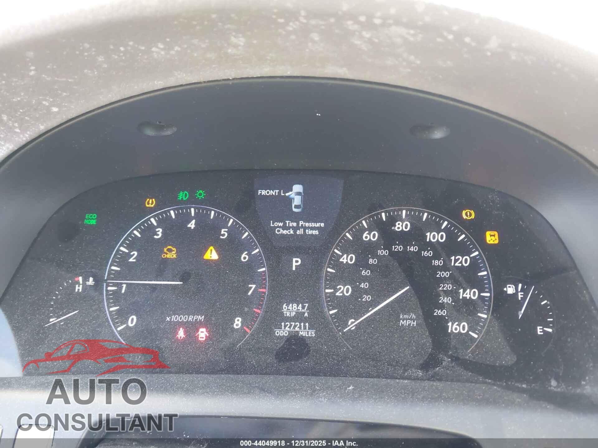 LEXUS LS 460 2011 - JTHBL5EF1B5104608