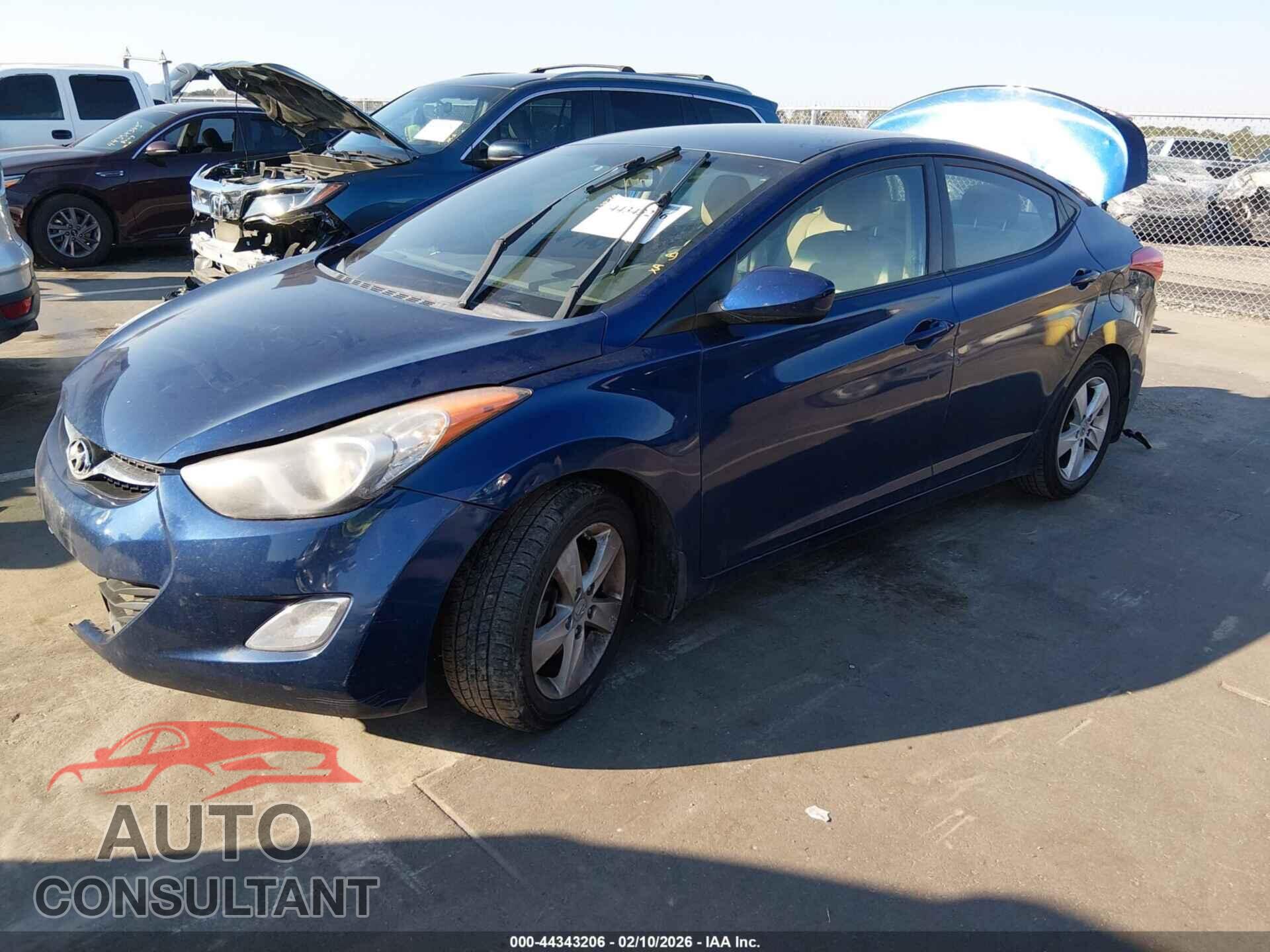 HYUNDAI ELANTRA 2013 - KMHDH4AEXDU520986