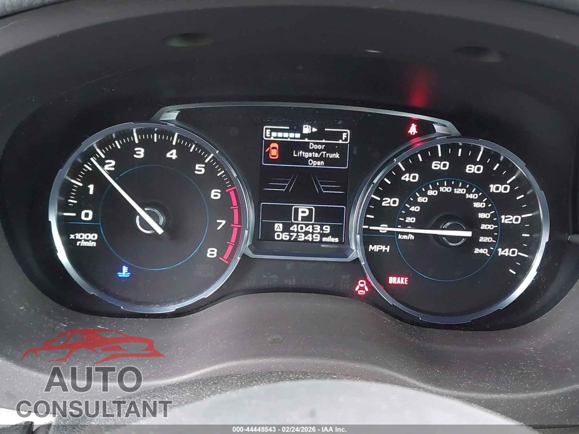 SUBARU FORESTER 2017 - JF2SJARC9HH561501