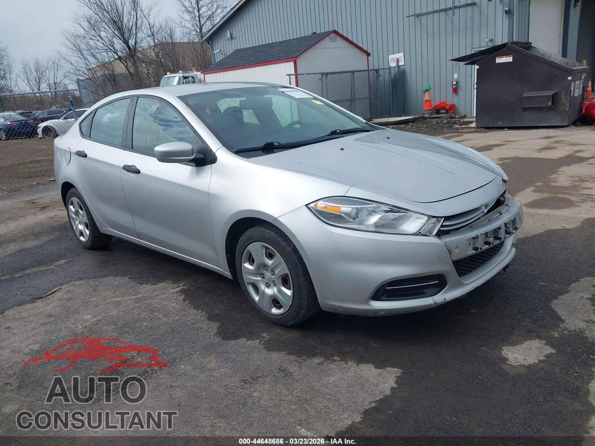 DODGE DART 2013 - 1C3CDFAA0DD191790