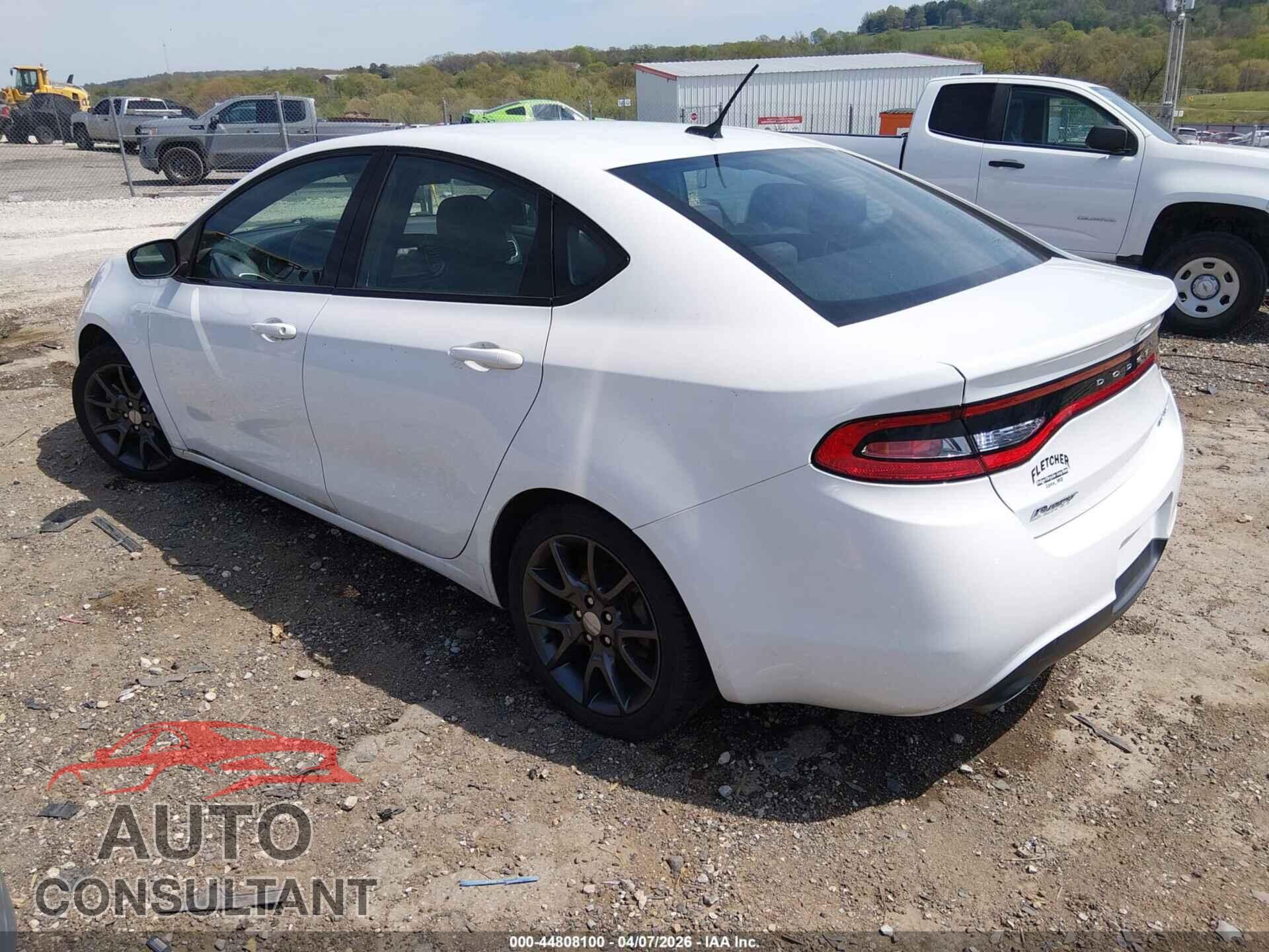 DODGE DART 2015 - 1C3CDFBB4FD346254