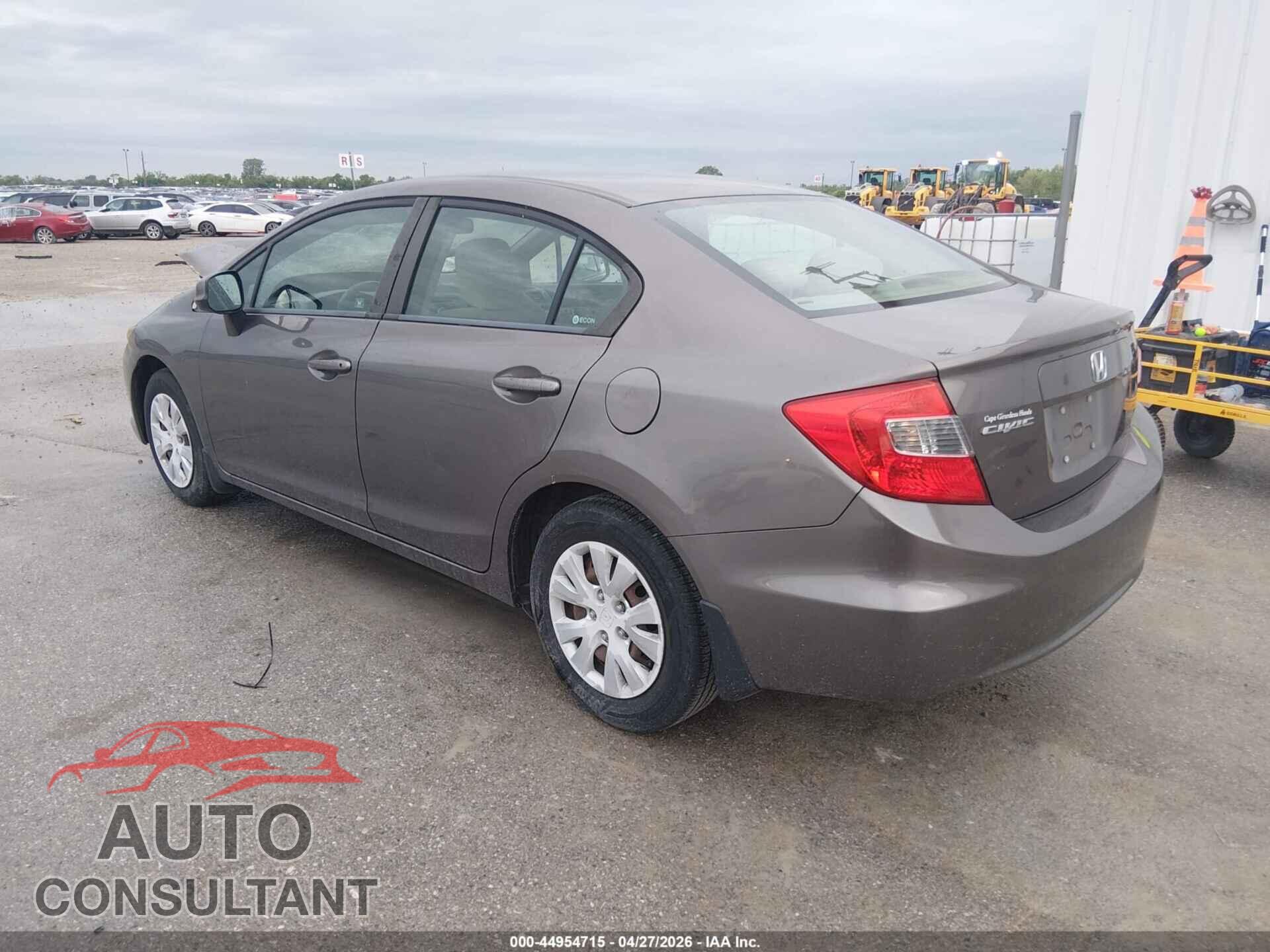 HONDA CIVIC 2012 - 19XFB2F5XCE013594
