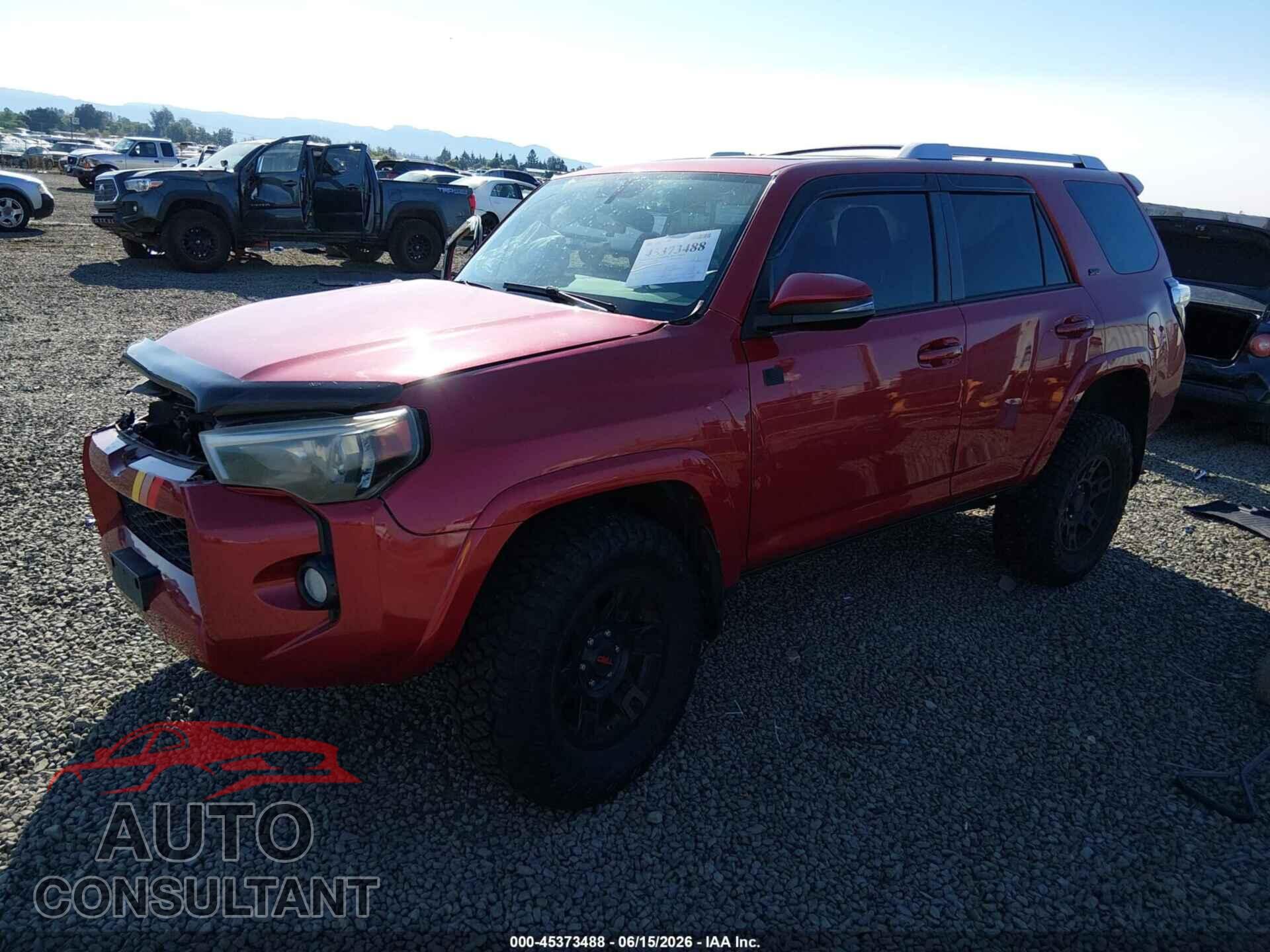 TOYOTA 4RUNNER 2015 - JTEBU5JR3F5212342