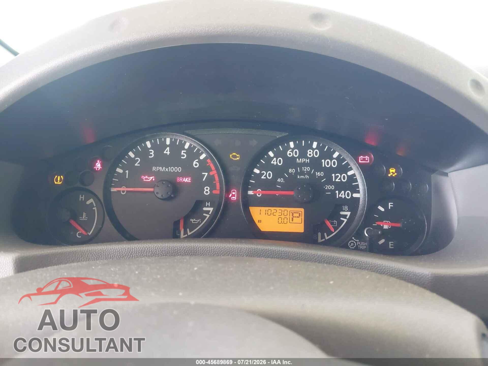 NISSAN FRONTIER 2012 - 1N6AD0ER9CC443313