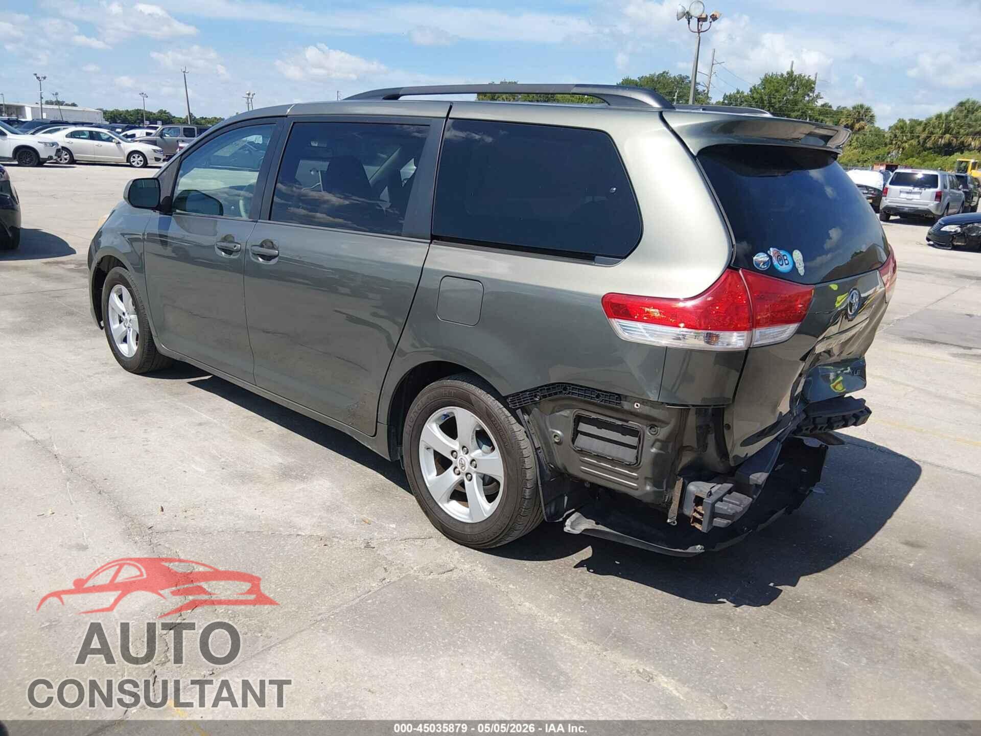 TOYOTA SIENNA 2012 - 5TDKK3DC4CS251663