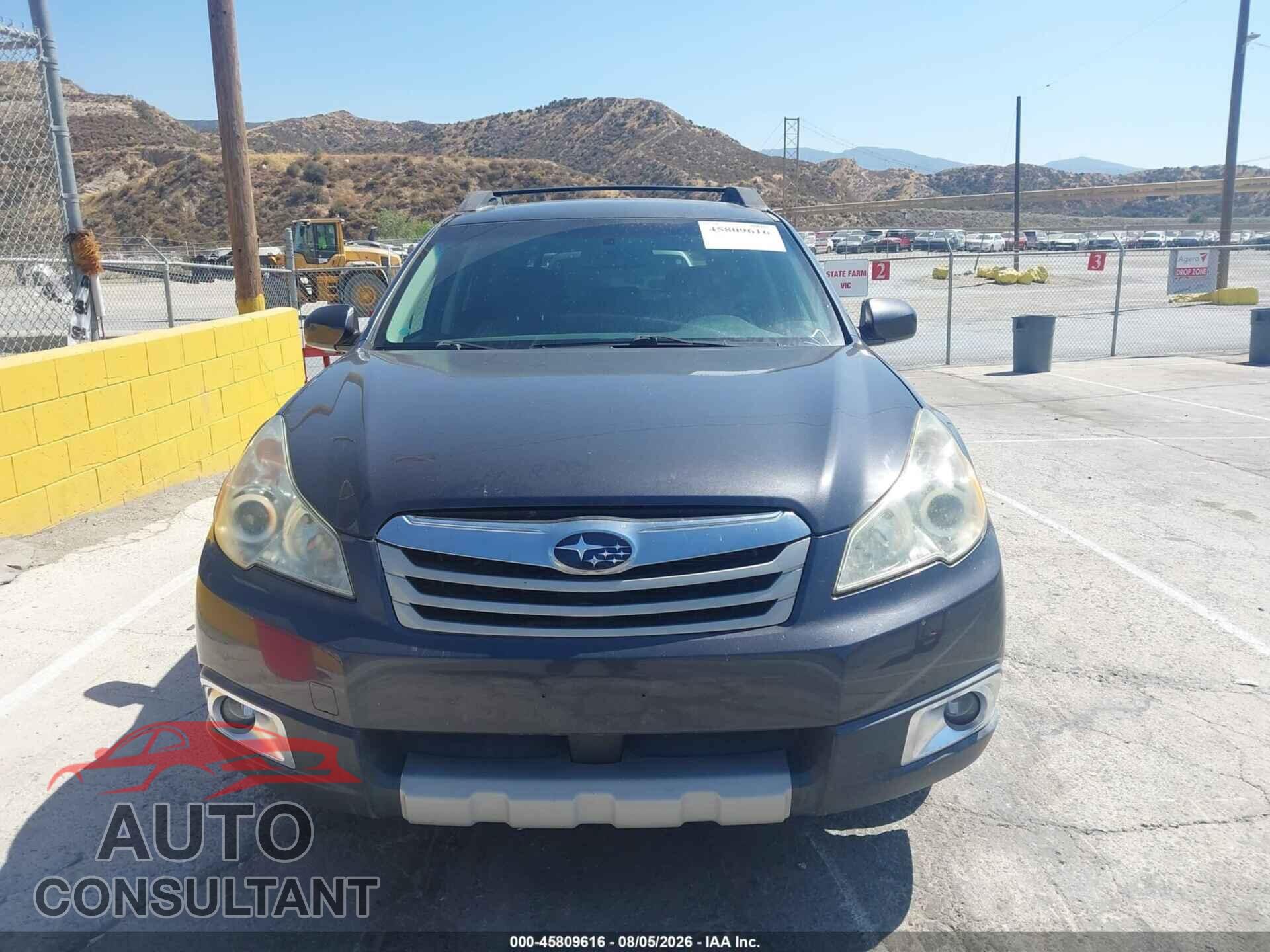 SUBARU OUTBACK 2012 - 4S4BRBGC8C3245444