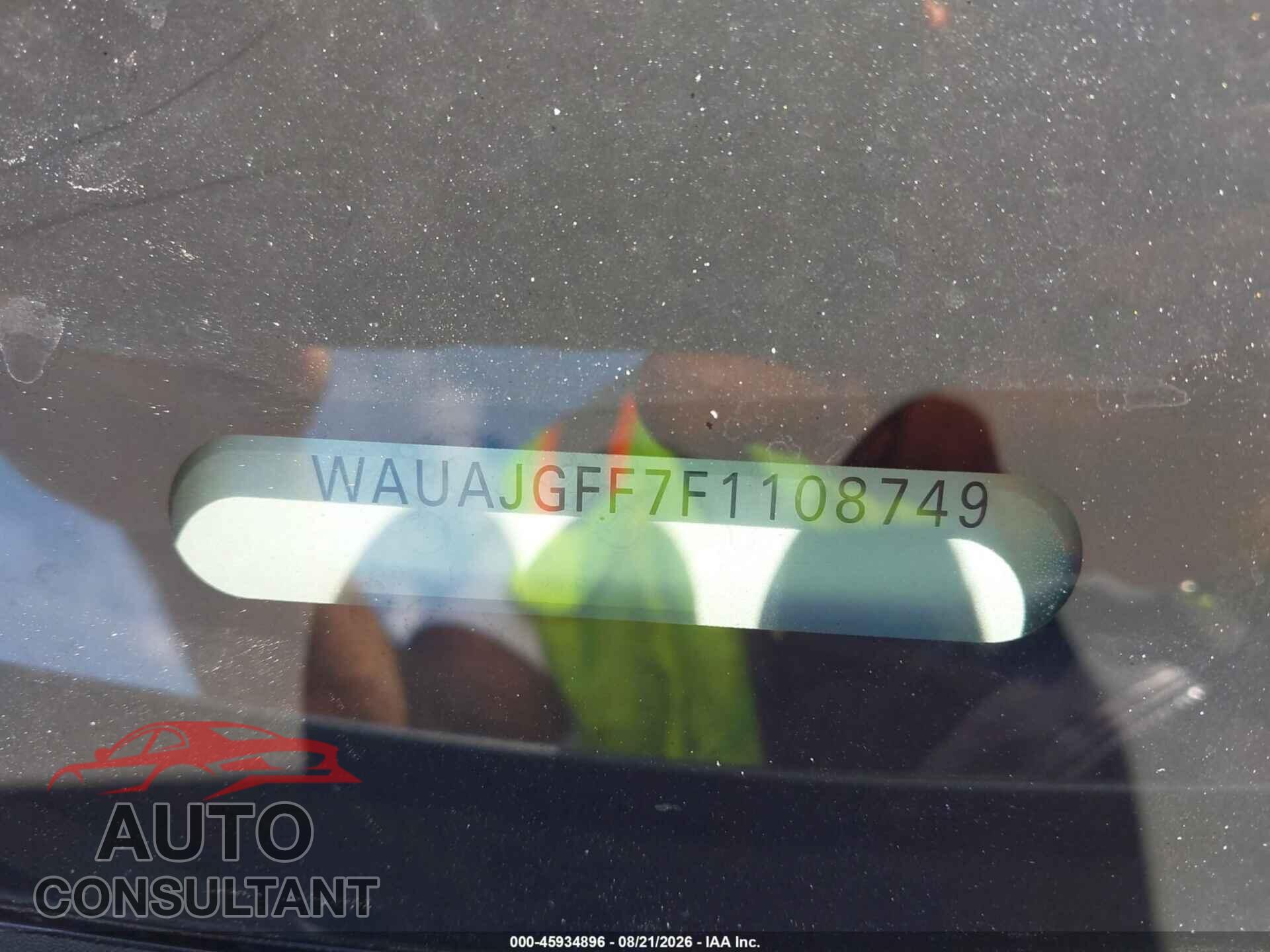 AUDI A3 2015 - WAUAJGFF7F1108749
