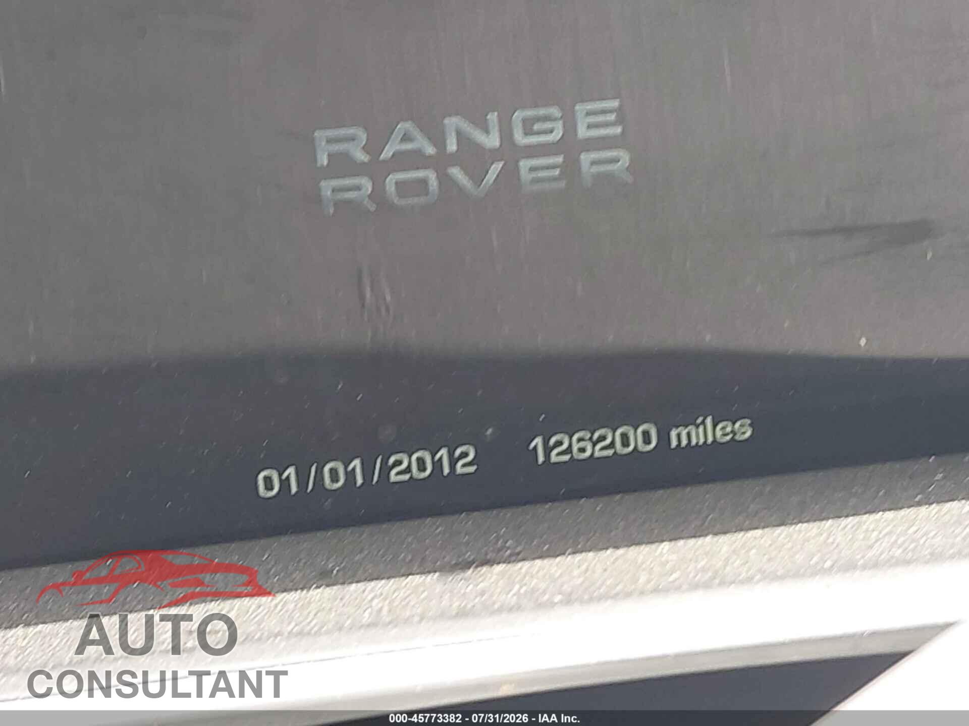 LAND ROVER RANGE ROVER 2013 - SALGS2EF7DA100882