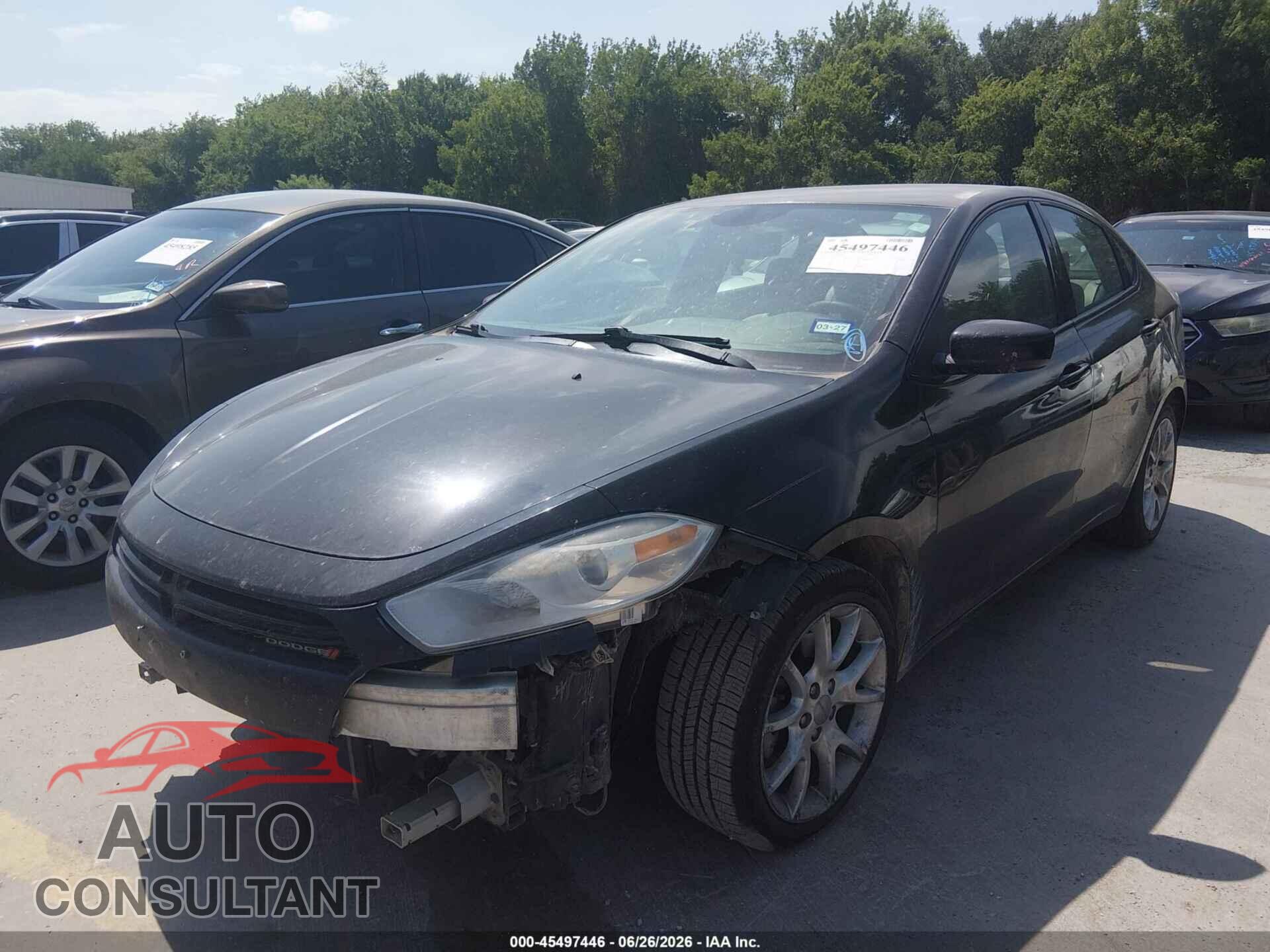 DODGE DART 2013 - 1C3CDFBA4DD141571