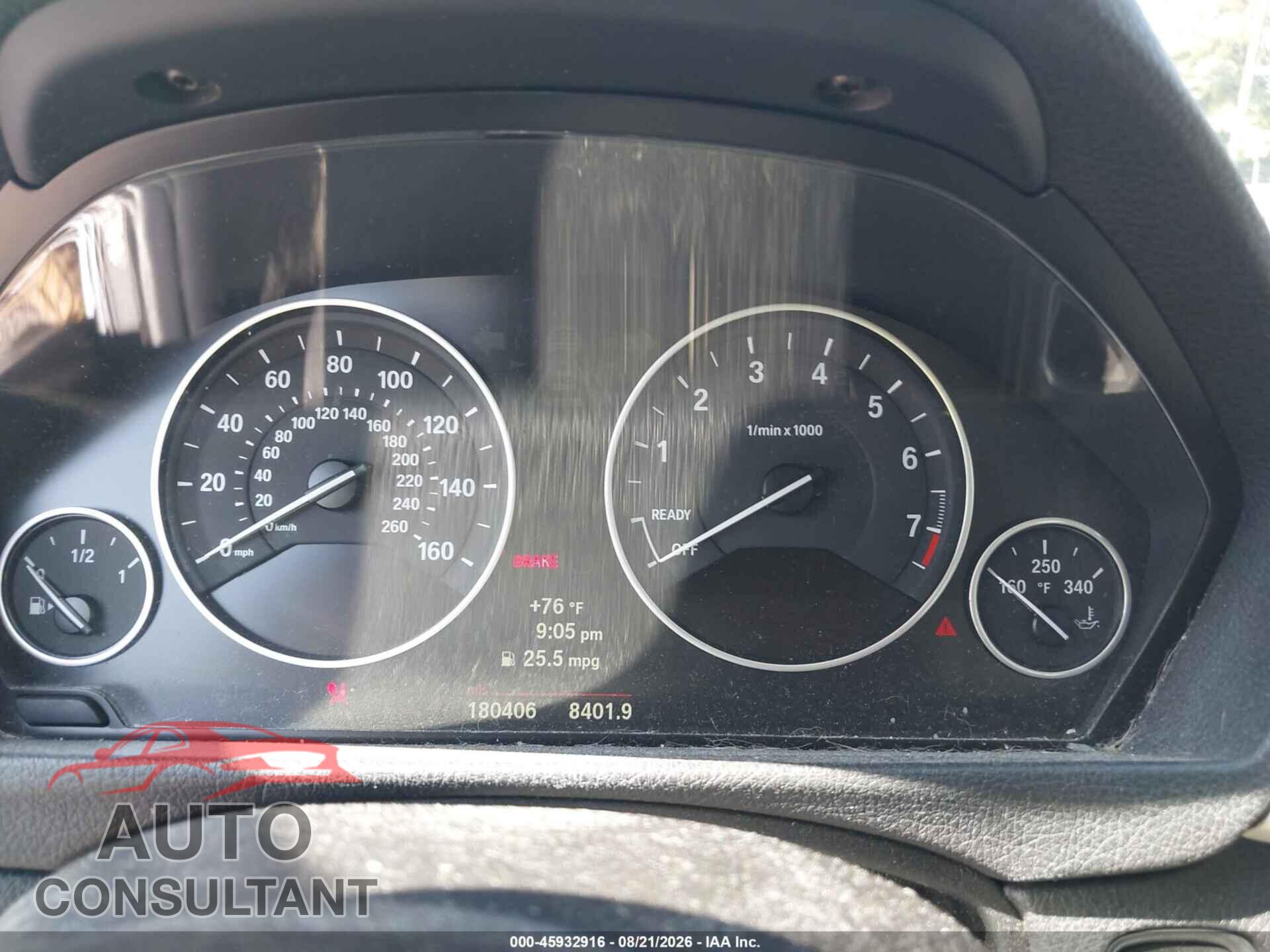 BMW 328I 2012 - WBA3C1C52CF434436