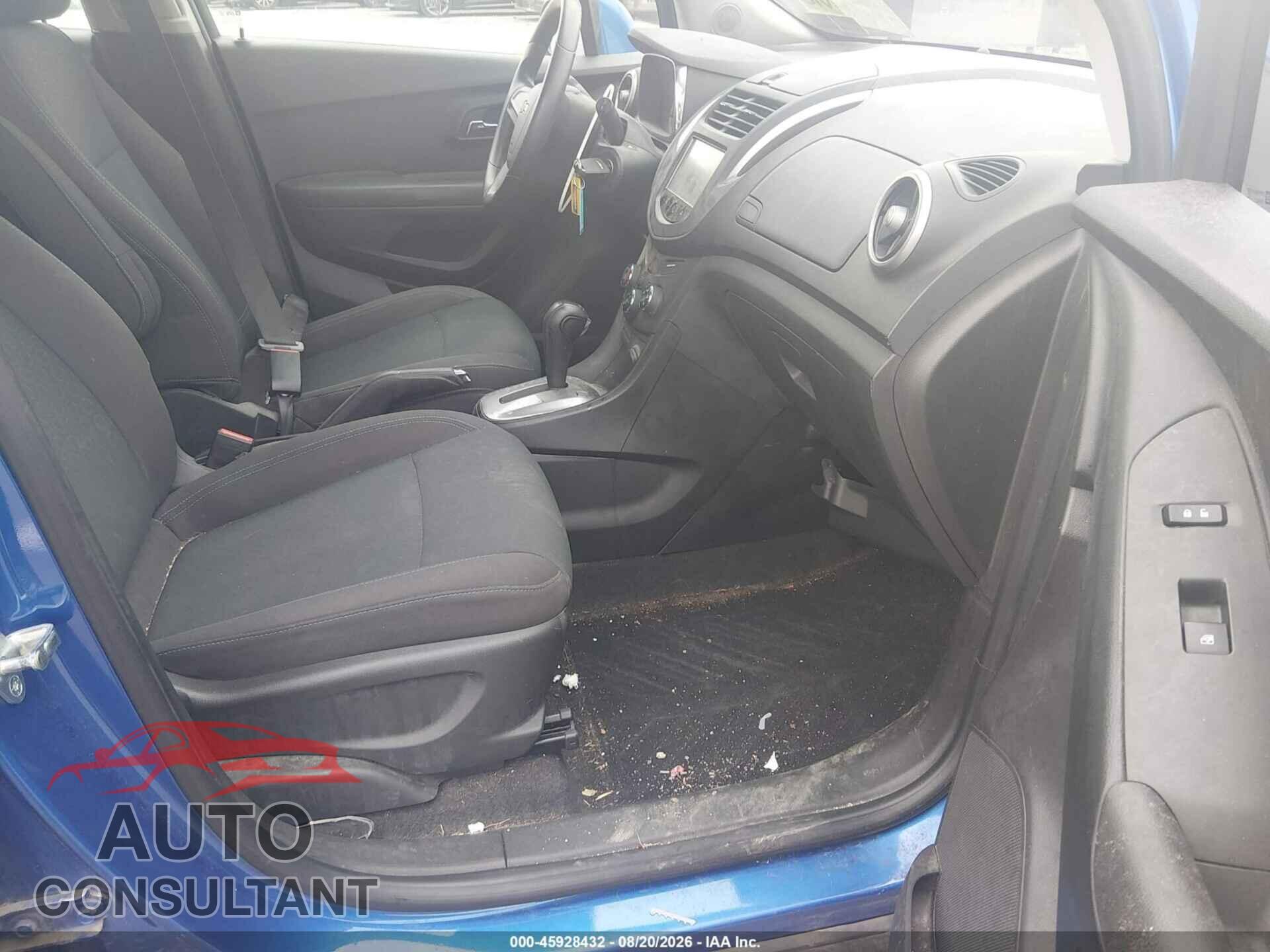 CHEVROLET TRAX 2015 - KL7CJPSB5FB097224
