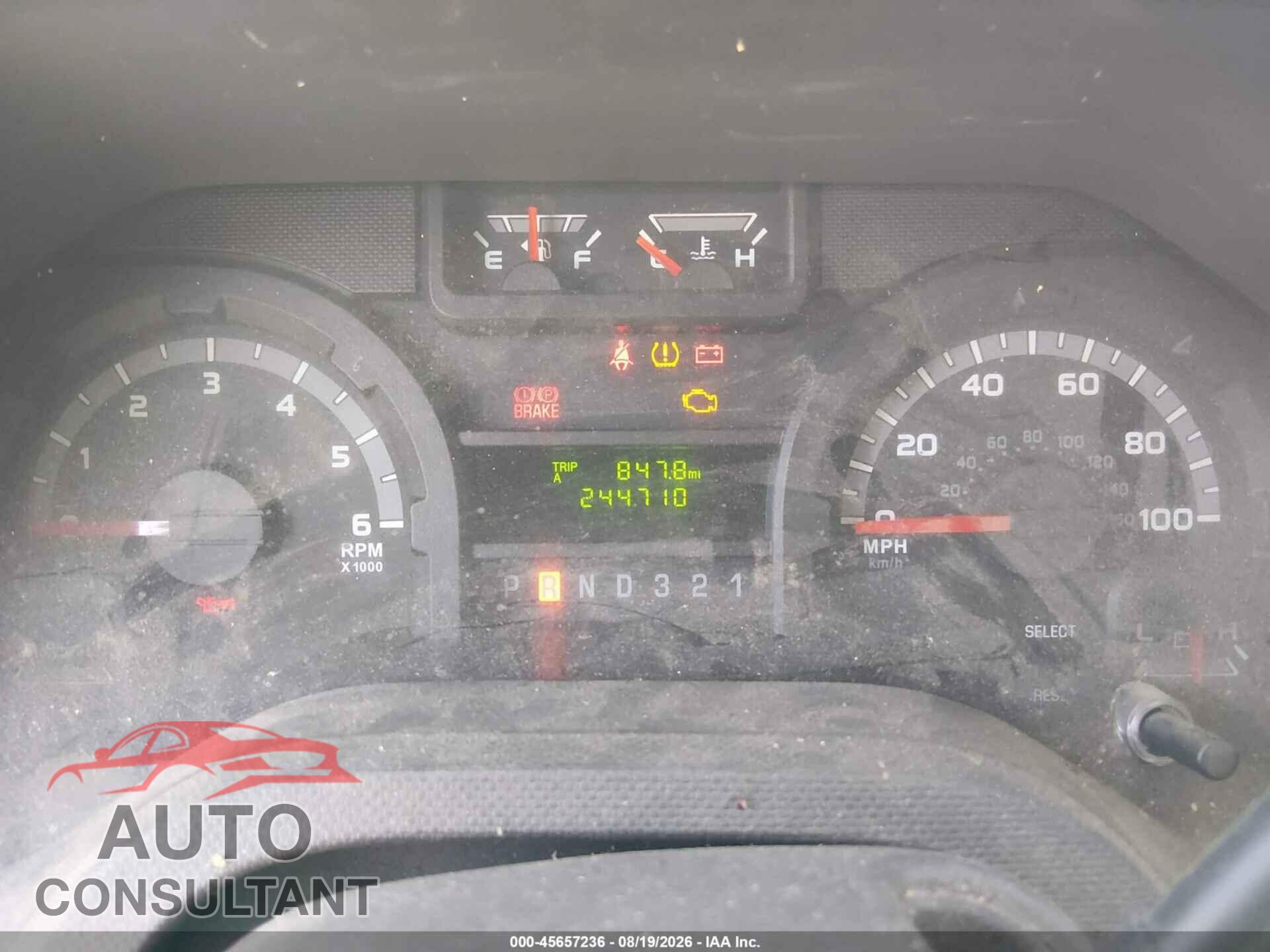 FORD E-350 CUTAWAY 2012 - 1FDSE3FL4CDB07834