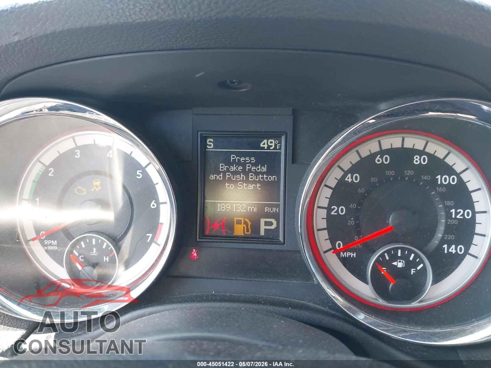 DODGE DURANGO 2011 - 1D4RE4GG9BC650565